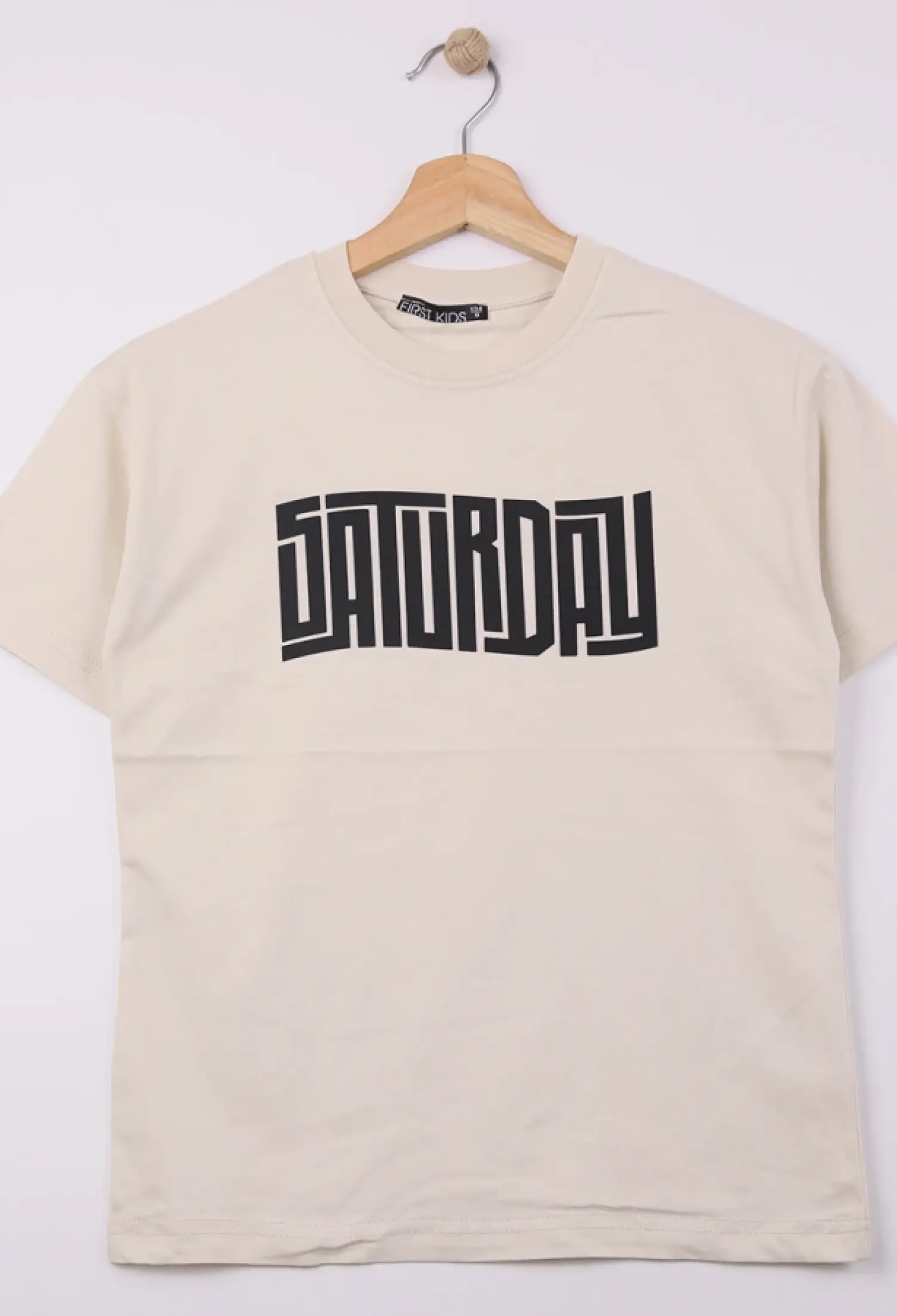 Saturday Baskılı Erkek Tişört - Brand: FİRST KİDS - Kids & Bby Clothes From Peralane Kids Turkey