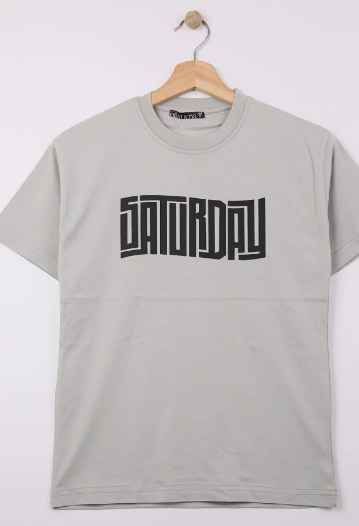 Saturday Baskılı Erkek Tişört - Brand: FİRST KİDS - Kids & Bby Clothes From Peralane Kids Turkey