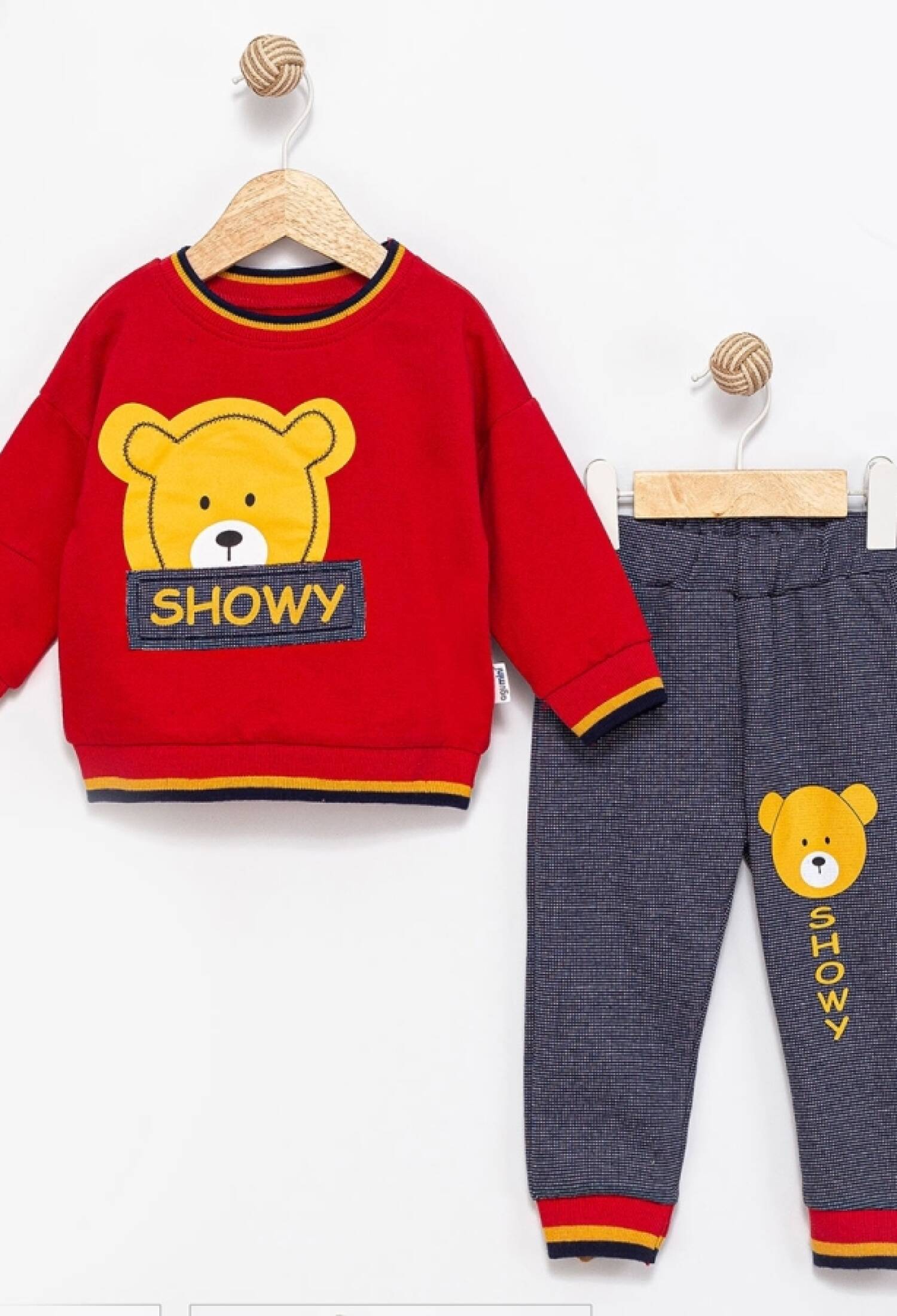 Showy Nakışlı Erkek Bebe Takım - Brand: AGUCUK - Kids & Bby Clothes From Peralane Kids Turkey