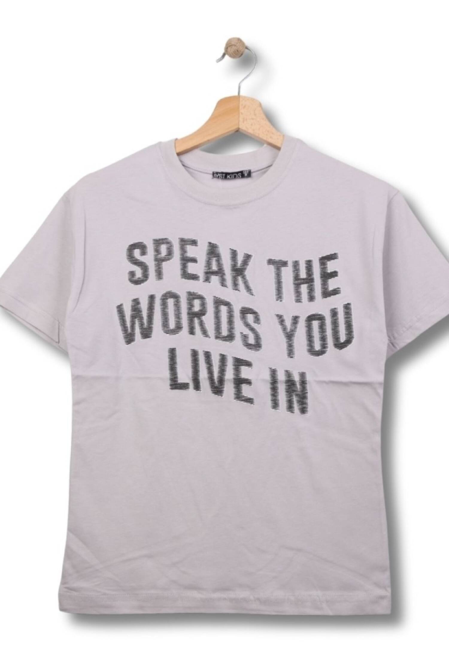 Speak Baskılı Erkek Tişört - Brand: FİRST KİDS - Kids & Bby Clothes From Peralane Kids Turkey