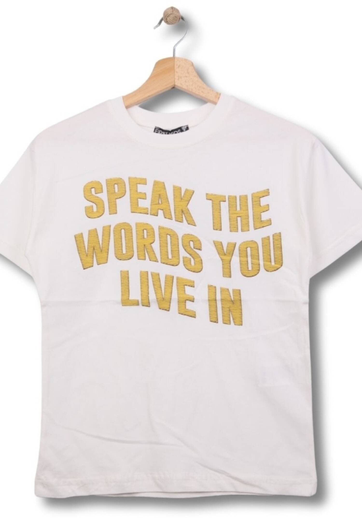 Speak Baskılı Erkek Tişört - Brand: FİRST KİDS - Kids & Bby Clothes From Peralane Kids Turkey