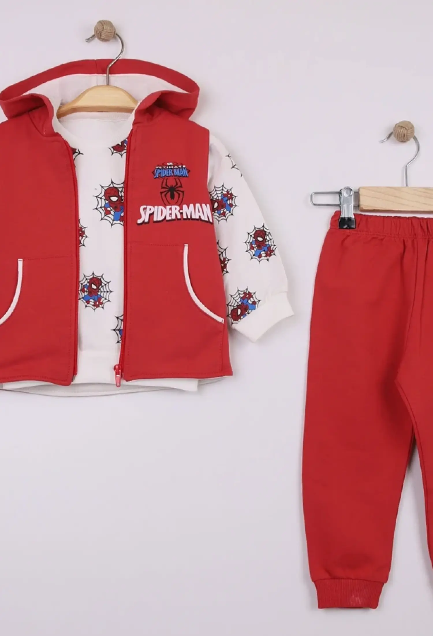 Spider Man Baskılı Erkek Bebe Üçlü Takım - Brand: FEELY KİDS - Kids & Bby Clothes From Peralane Kids Turkey
