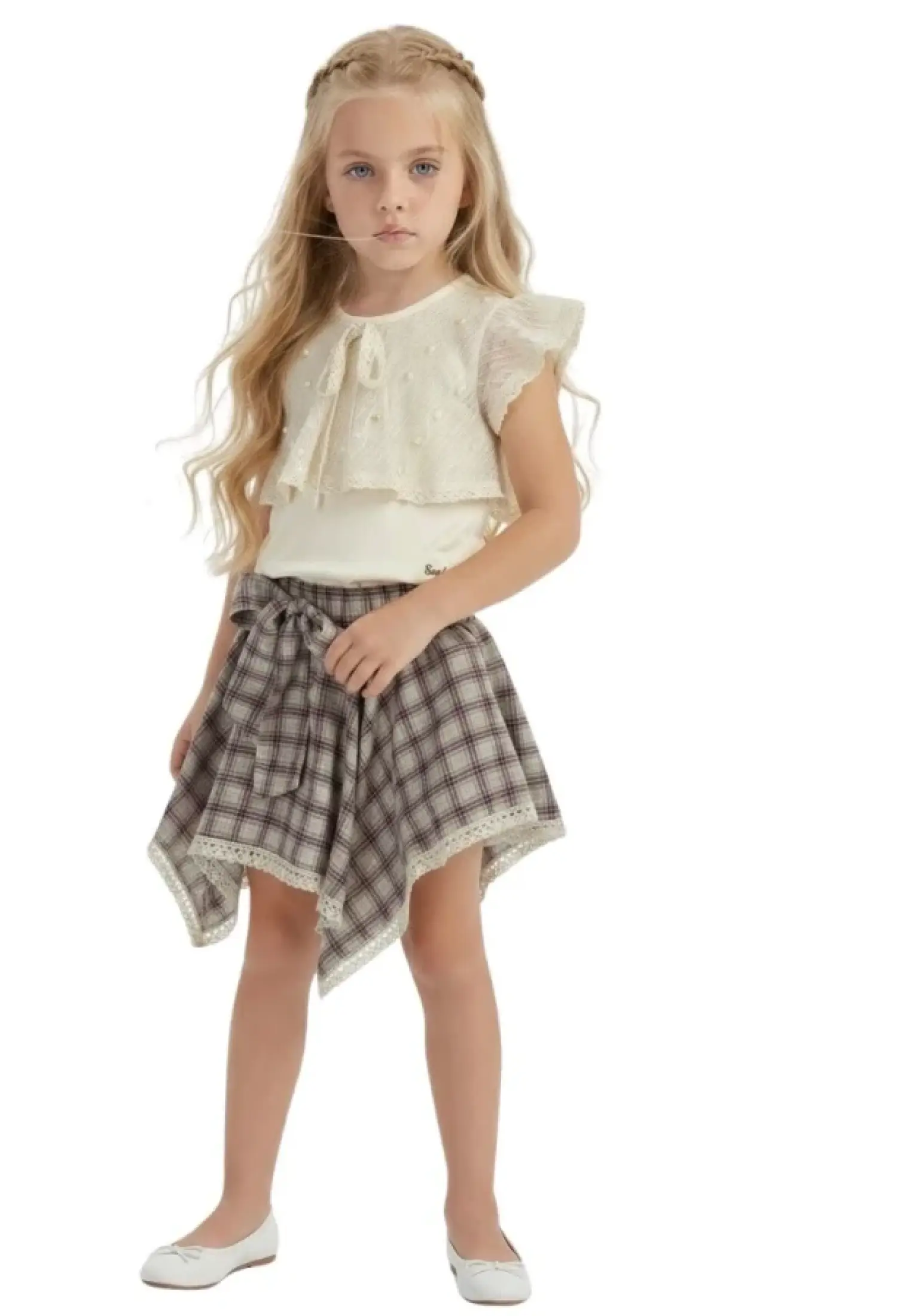 Taş Nakışlı Etekli Kız Takım - Brand: SEALY - Kids & Bby Clothes From Peralane Kids Turkey