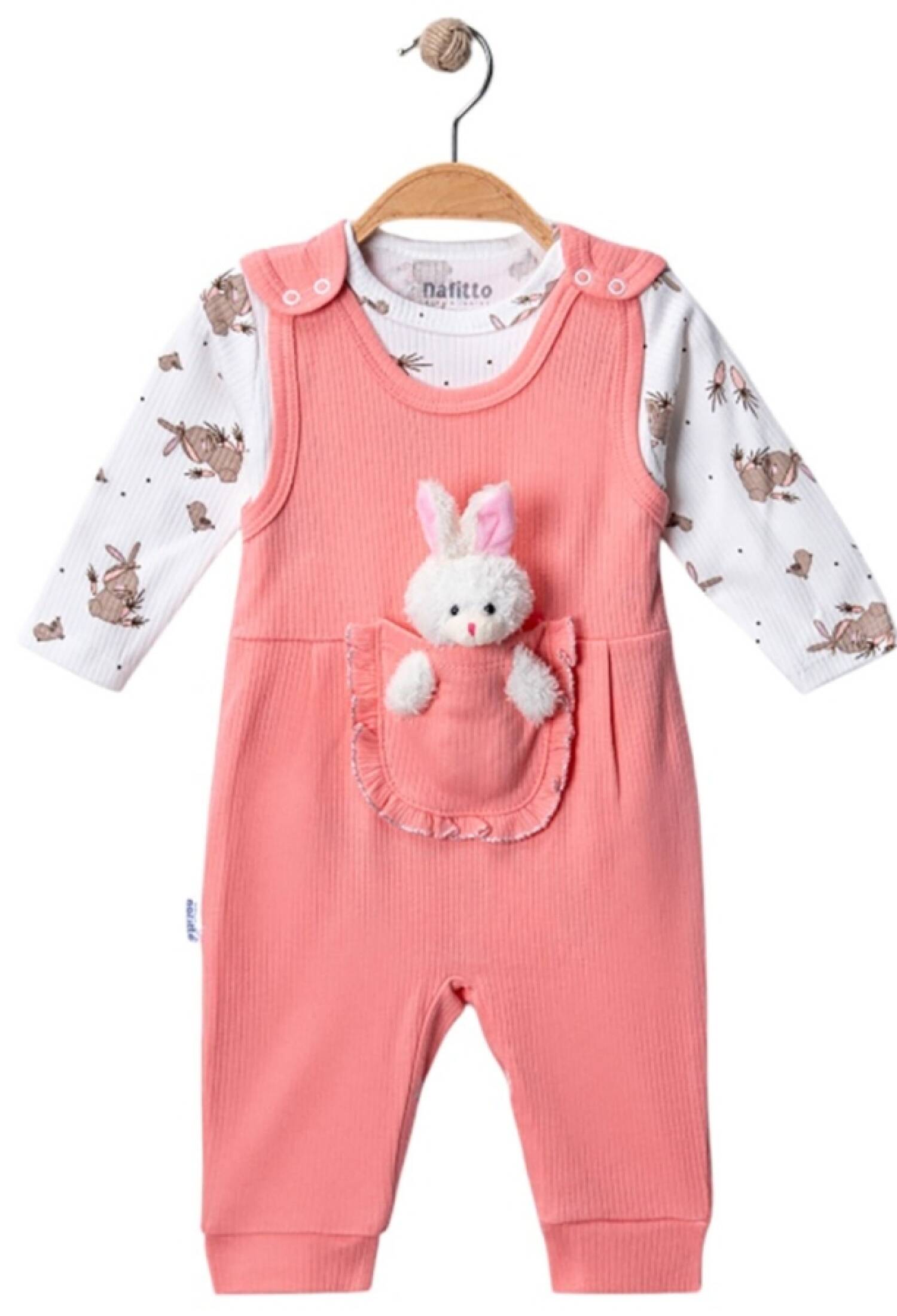 Tavşan Detaylı Kız Bebe Tulum - Brand: NAFİTTO - Kids & Bby Clothes From Peralane Kids Turkey