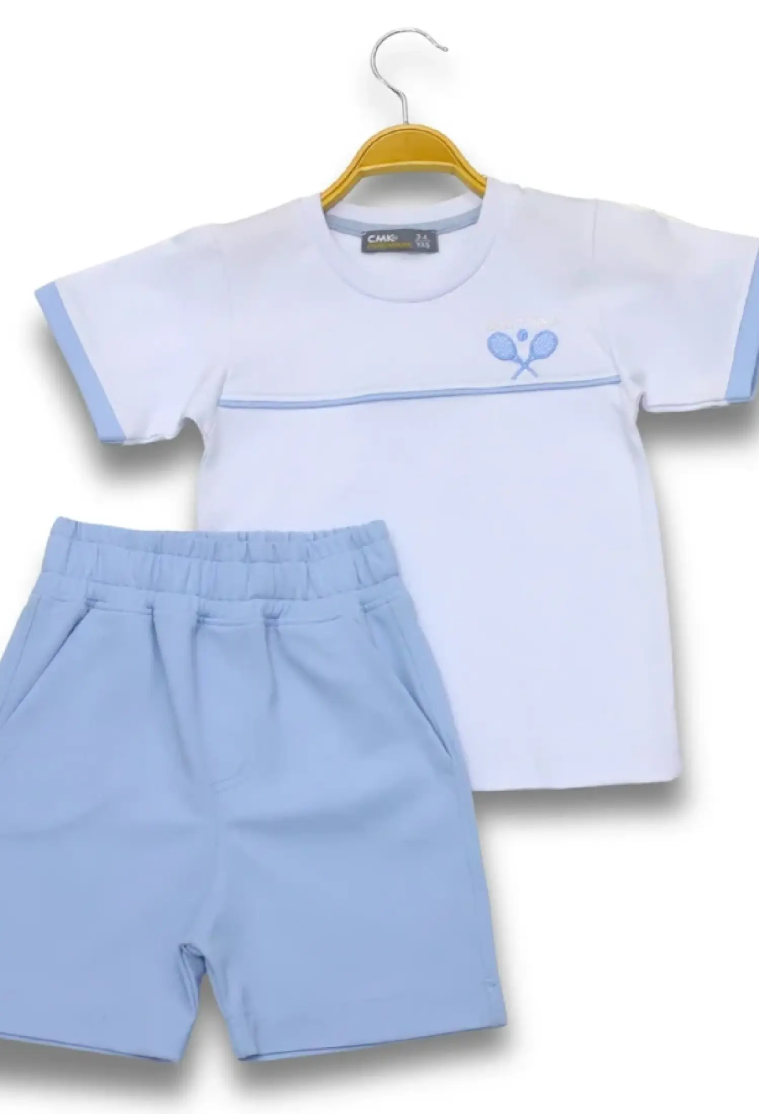 Tennis Raketi Baskılı Erkek Takım - Brand: CMK - Kids & Bby Clothes From Peralane Kids Turkey