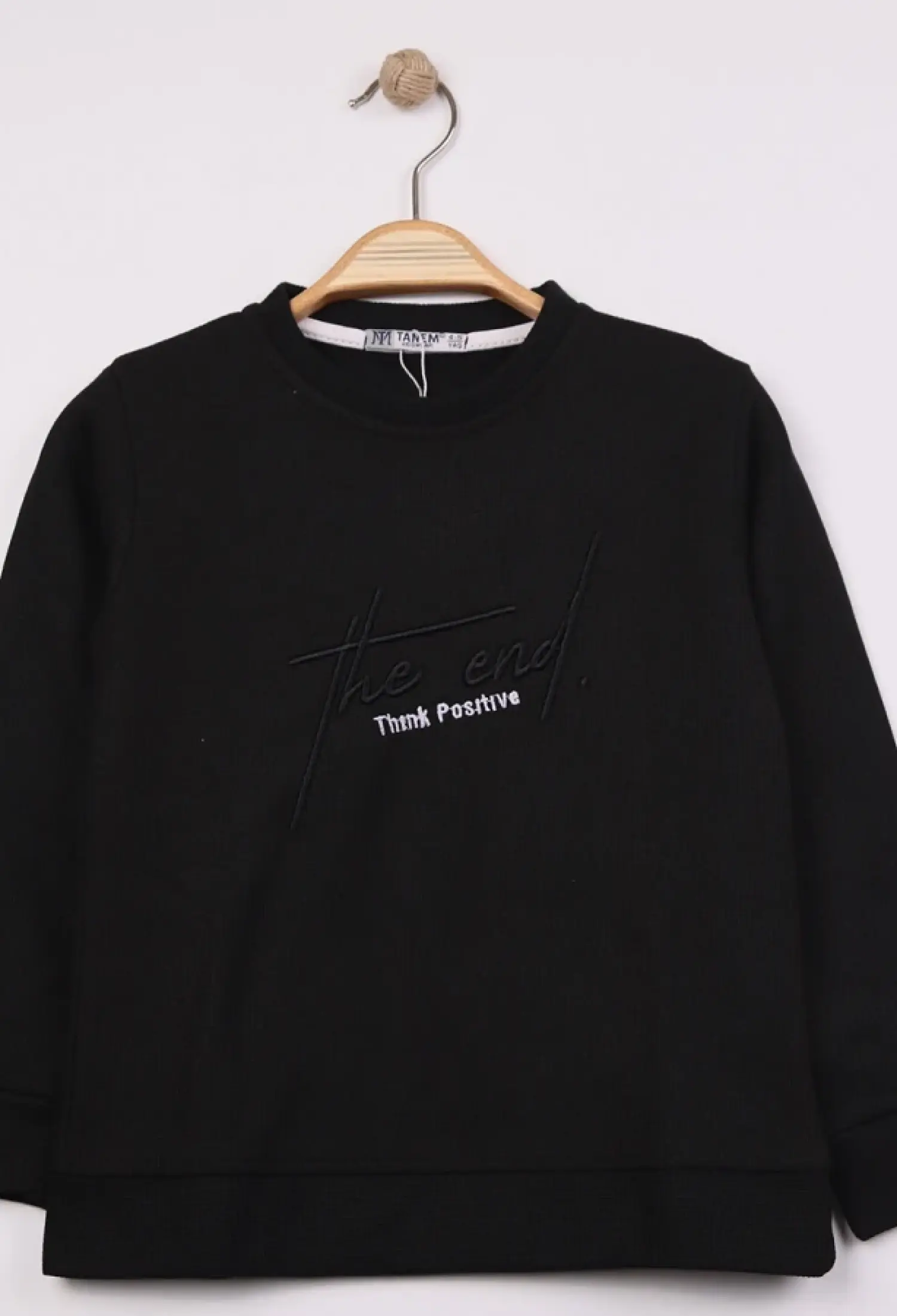 The End Nakışlı Waffle Jakarlı Erkek Sweat Şardonlu 2 İp - Brand: TANEM KİDS - Kids & Bby Clothes From Peralane Kids Turkey