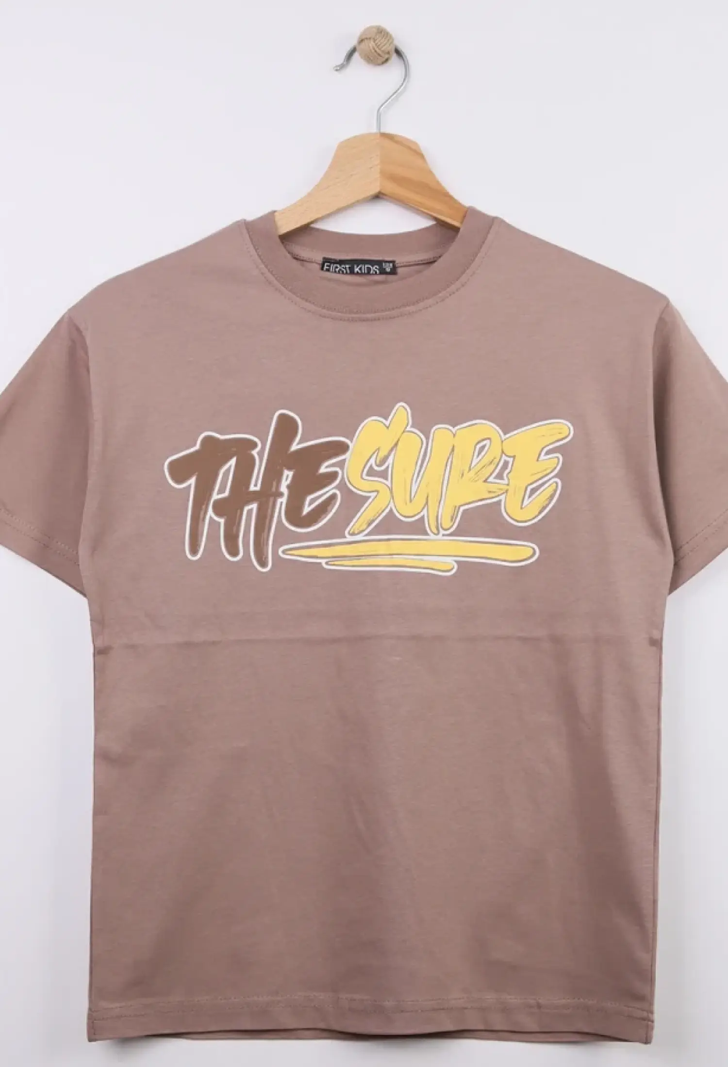 The Sure Baskılı Erkek Tişört - Brand: FİRST KİDS - Kids & Bby Clothes From Peralane Kids Turkey