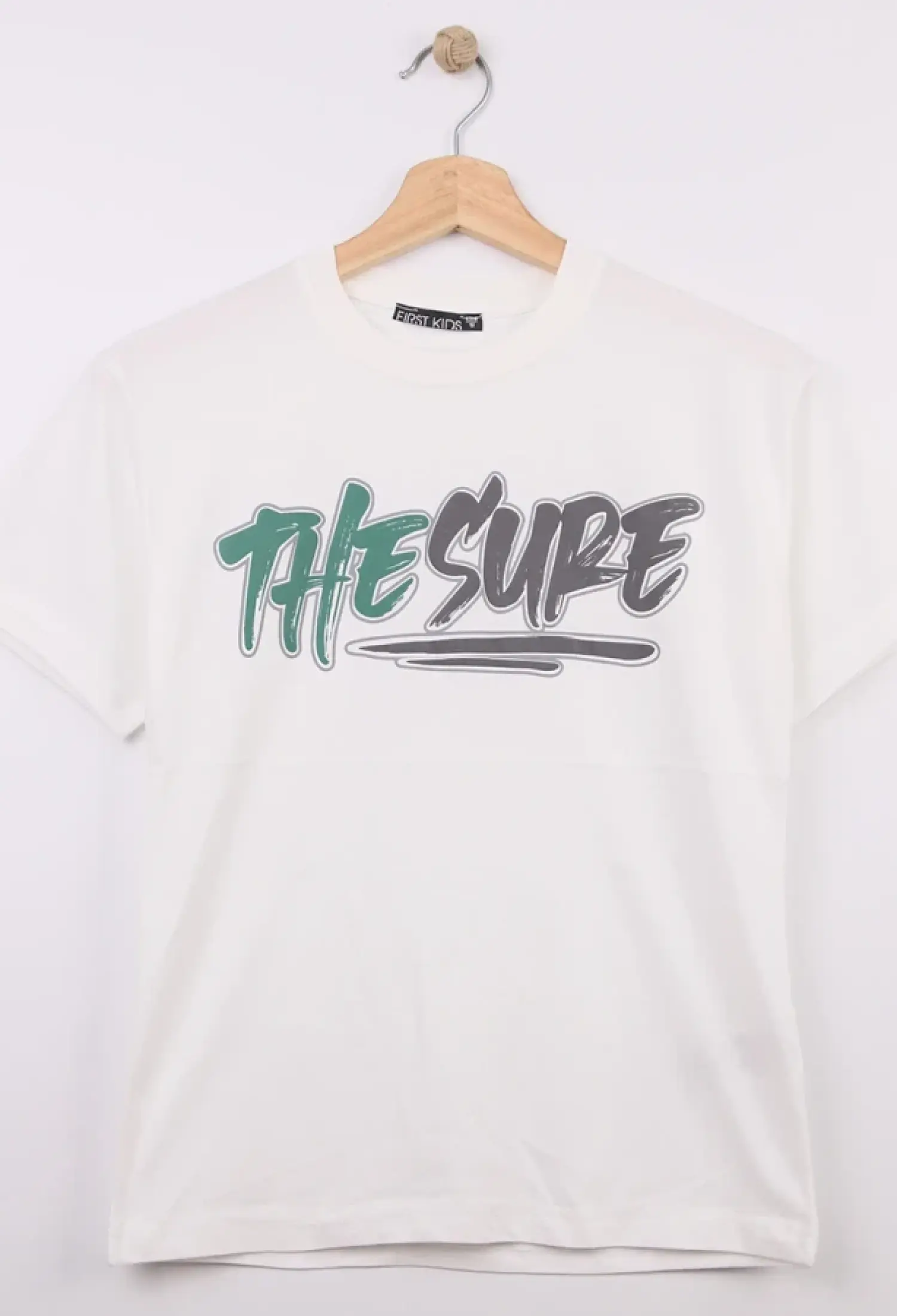 The Sure Baskılı Erkek Tişört - Brand: FİRST KİDS - Kids & Bby Clothes From Peralane Kids Turkey