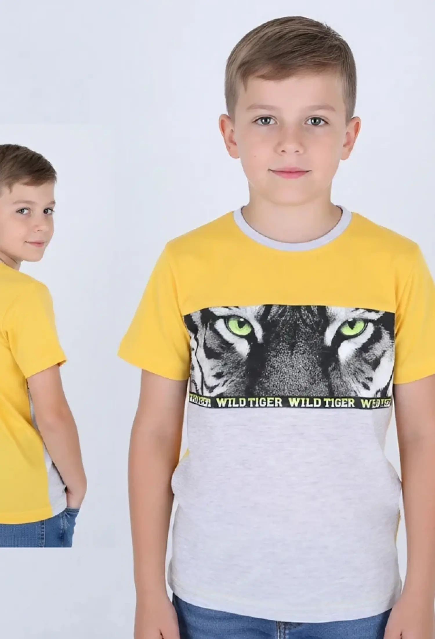Tiger Baskılı Erkek Tişört - Brand: TANEM KİDS - Kids & Bby Clothes From Peralane Kids Turkey