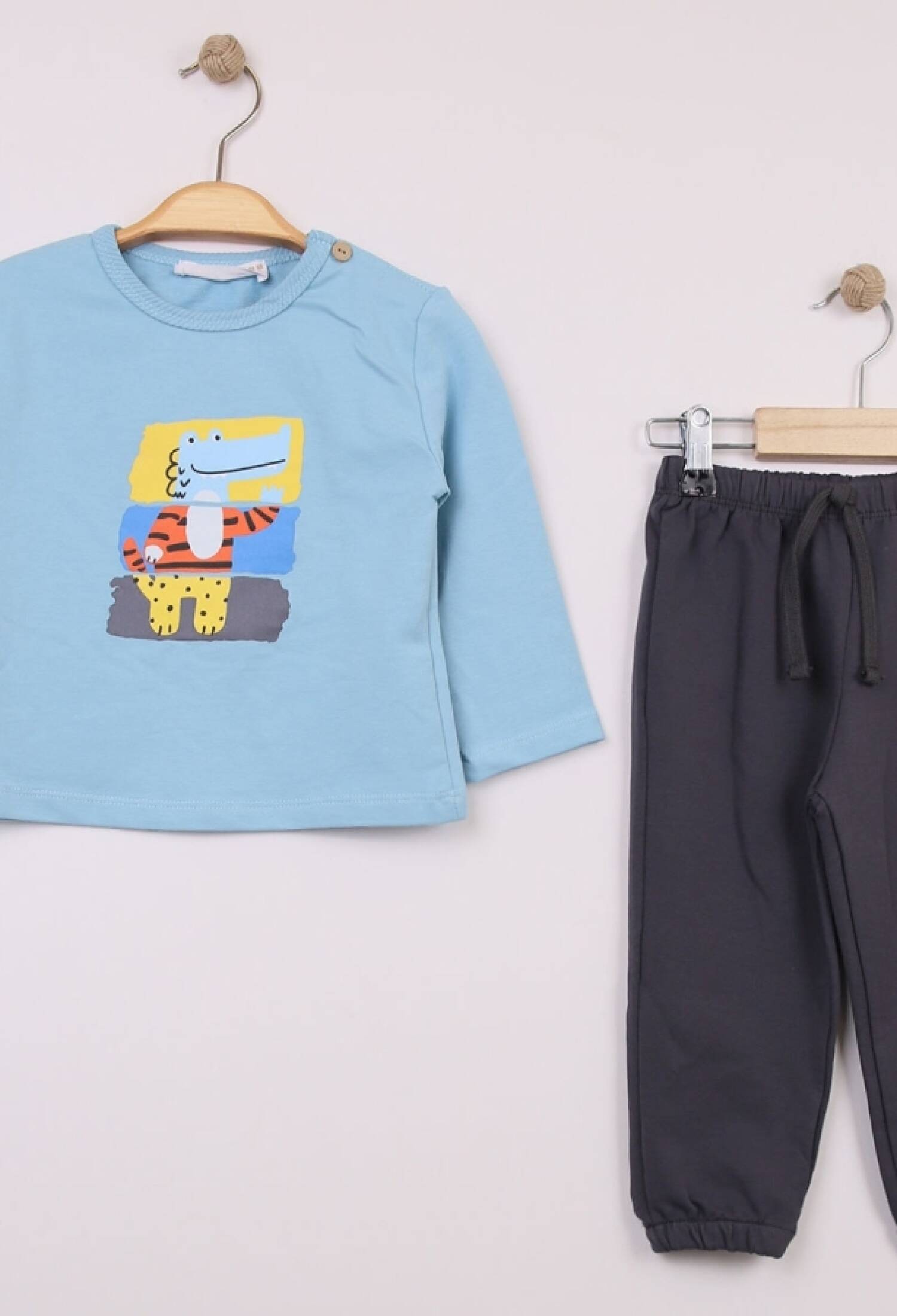 Timsah Baskılı Erkek Bebe Takım - Brand: COMİX - Kids & Bby Clothes From Peralane Kids Turkey