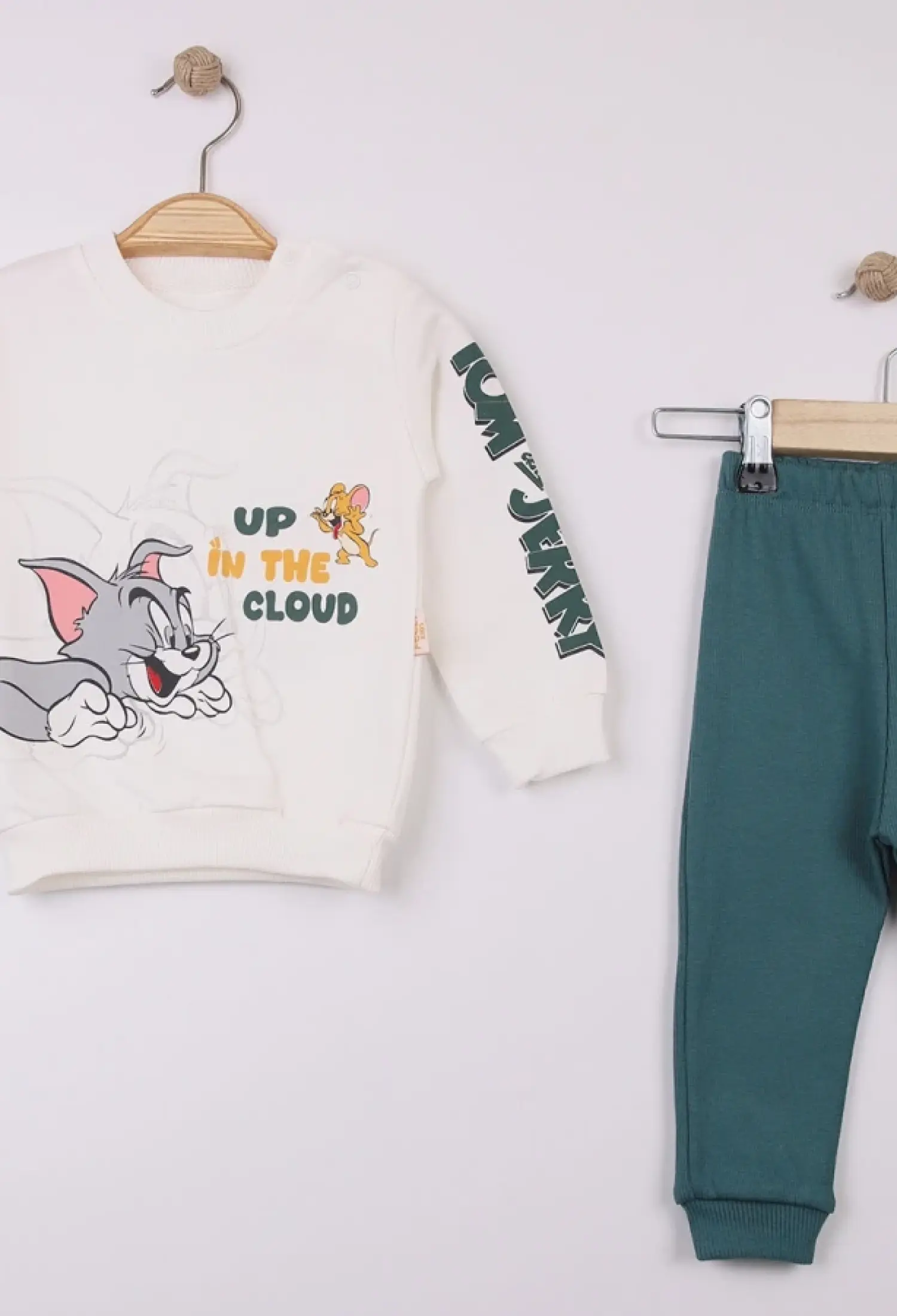 Tom and Jerry Printed Baby Boy Outfit