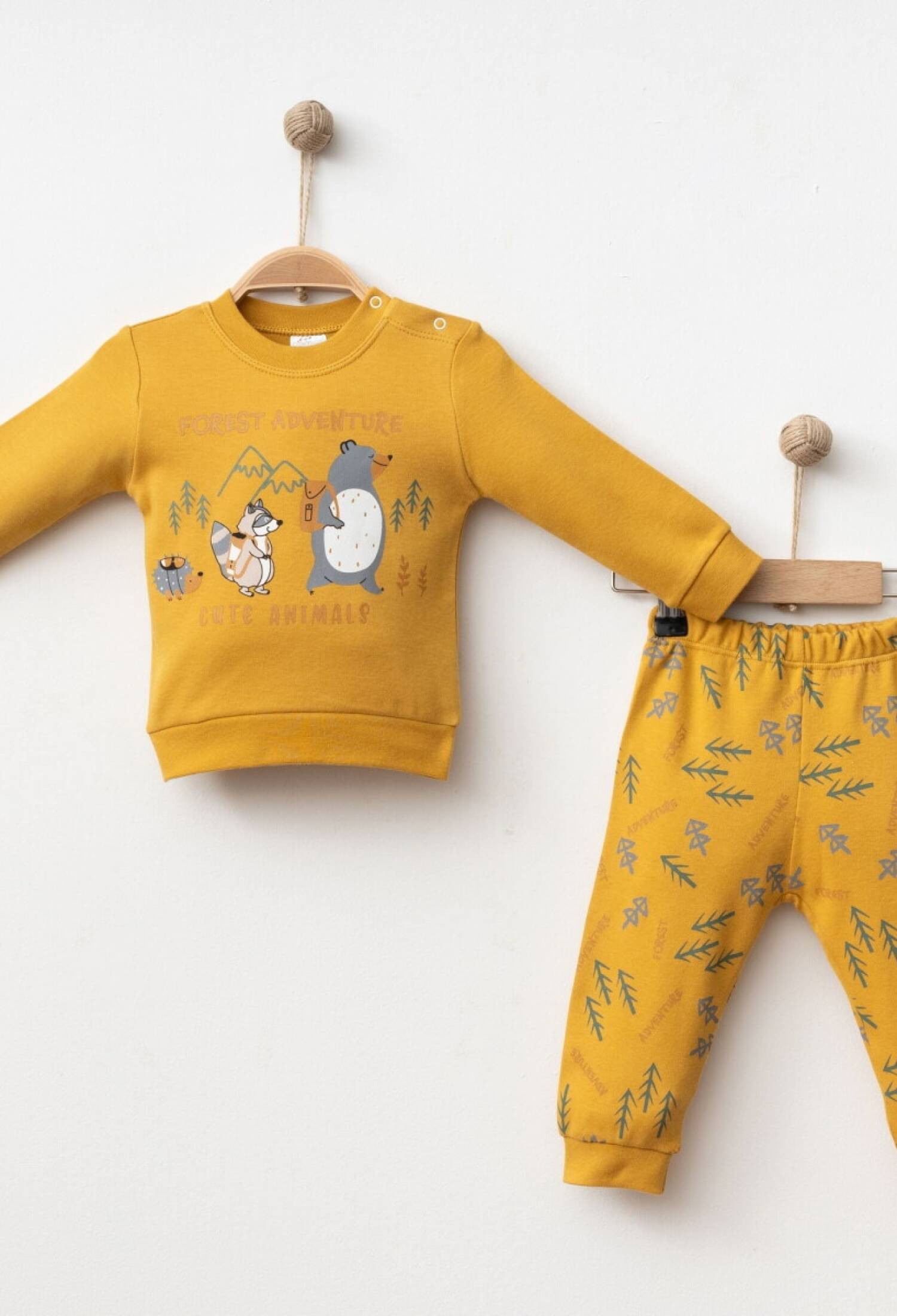 Baby Two-Piece Bodysuit and Pants Set 6-18M Silver Baby 2043-002040