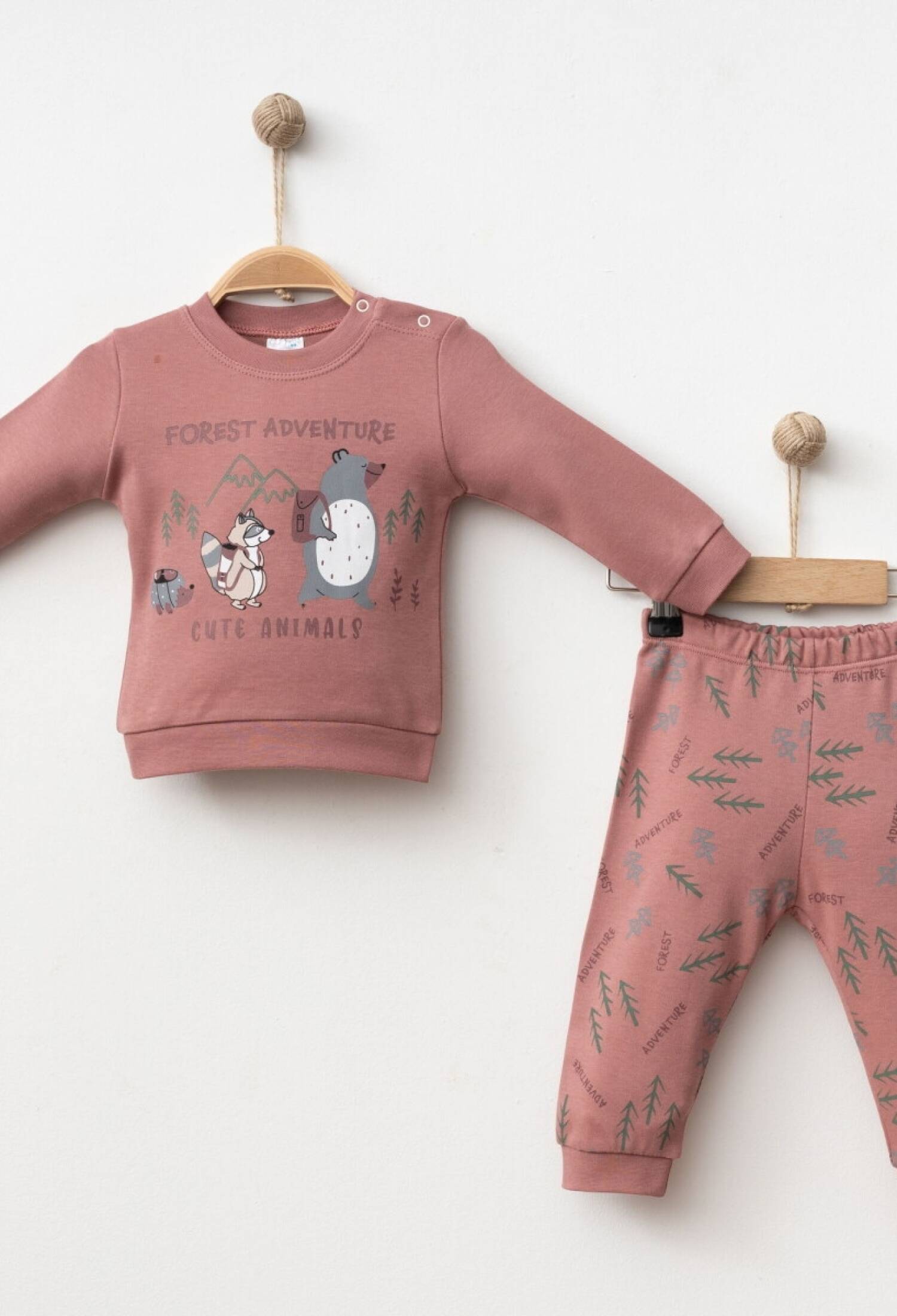 Baby Two-Piece Bodysuit and Pants Set 6-18M Silver Baby 2043-002040