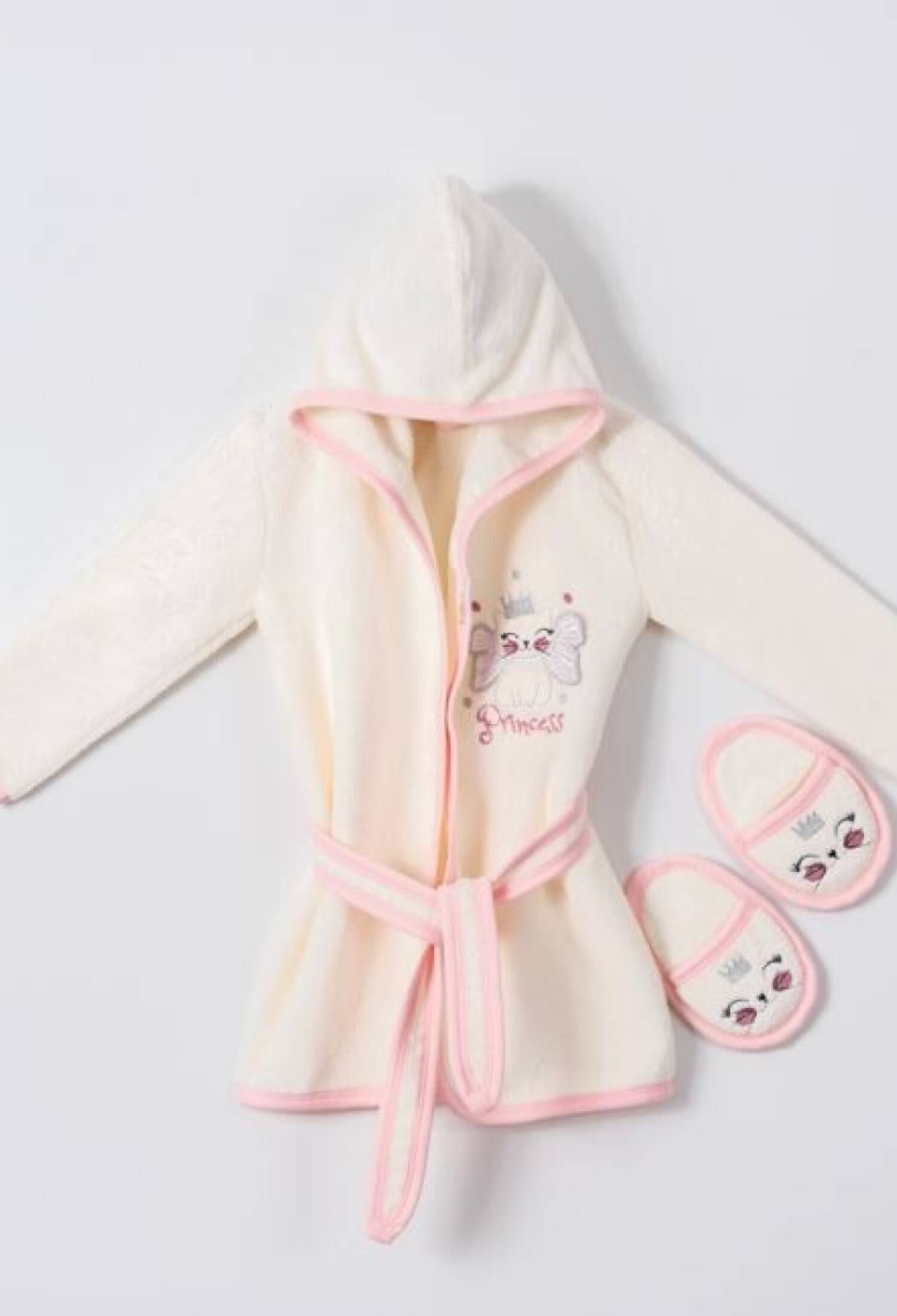 Baby Two-Piece Slipper and Bathrobe Set 1-4 Years Ramel Kids 1072-482K