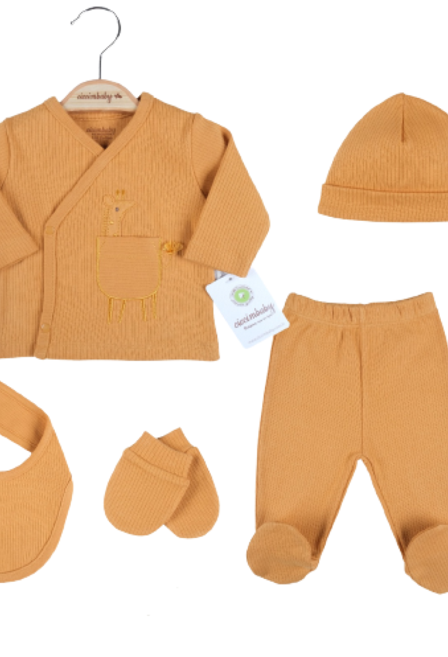 Baby 5-Piece Bodysuit Set 0-3M Ciccimbaby 1043-4781