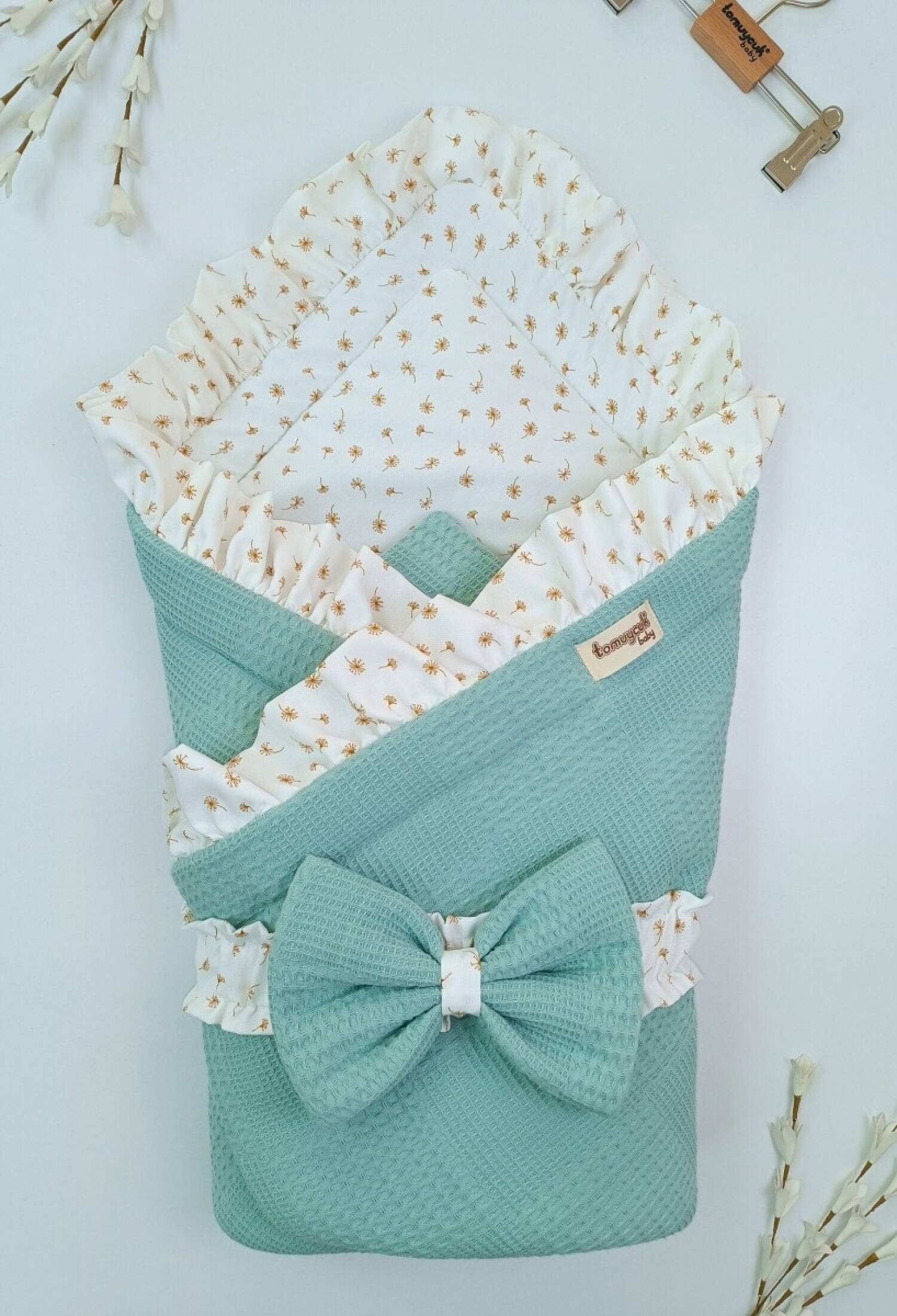 Baby Doru Luxury Mosaic Quilted Swaddle 0-24M Tomuycuk 1074-45487
