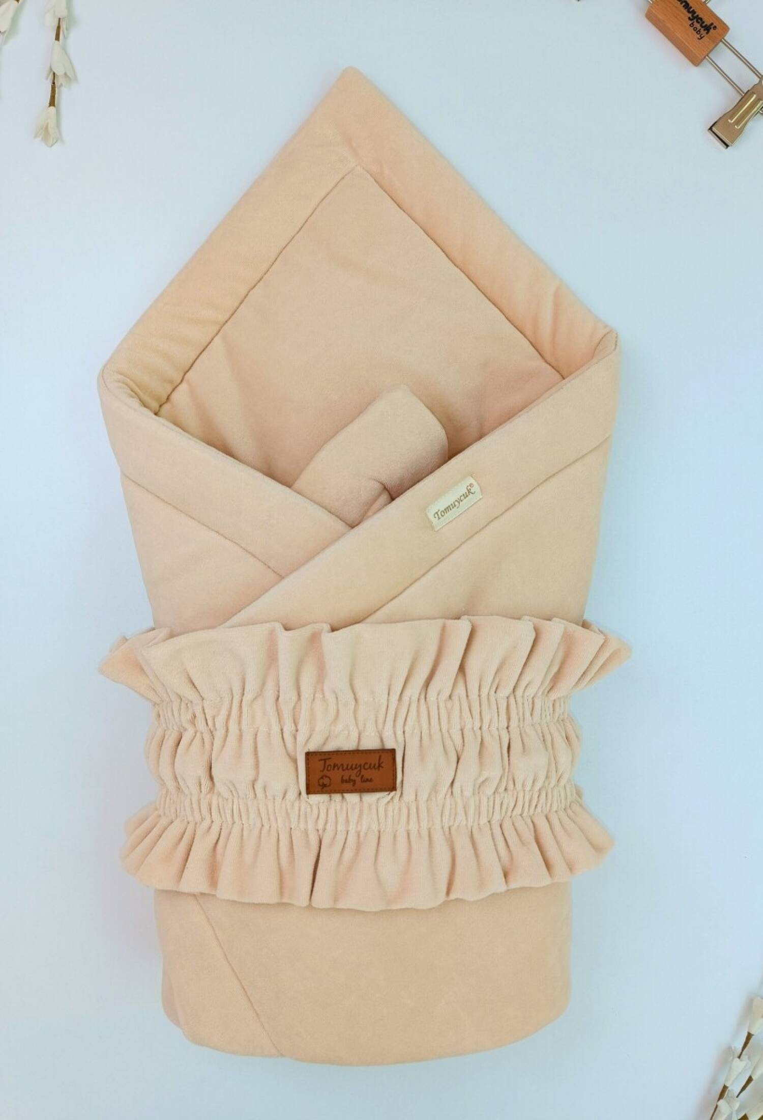 Baby Velvet Swaddle Blanket 0-24M Tomuycuk 1074-45490