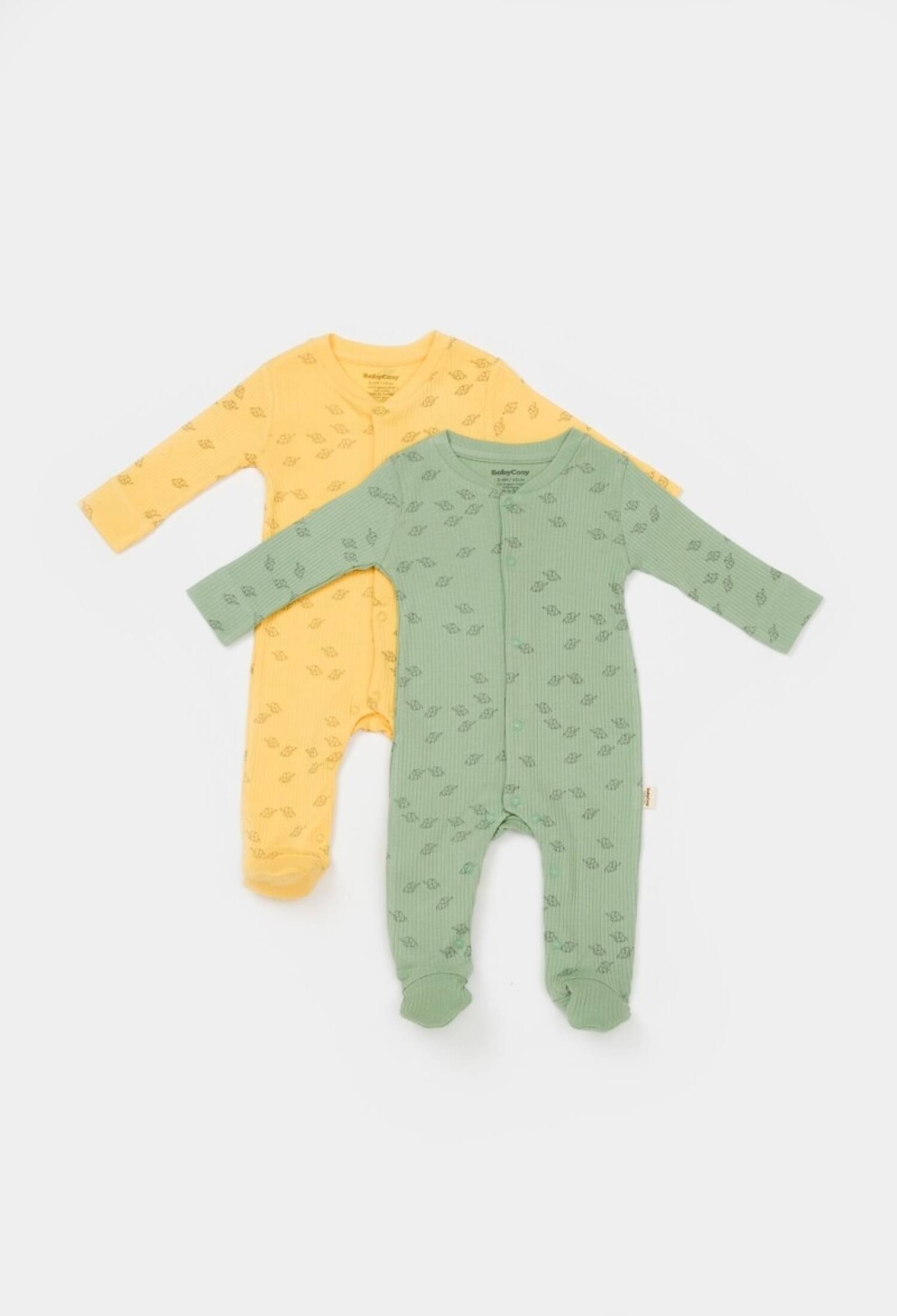 Baby Modal 2'li Patikli Romper Baby Cosy 2022-CSYM11423