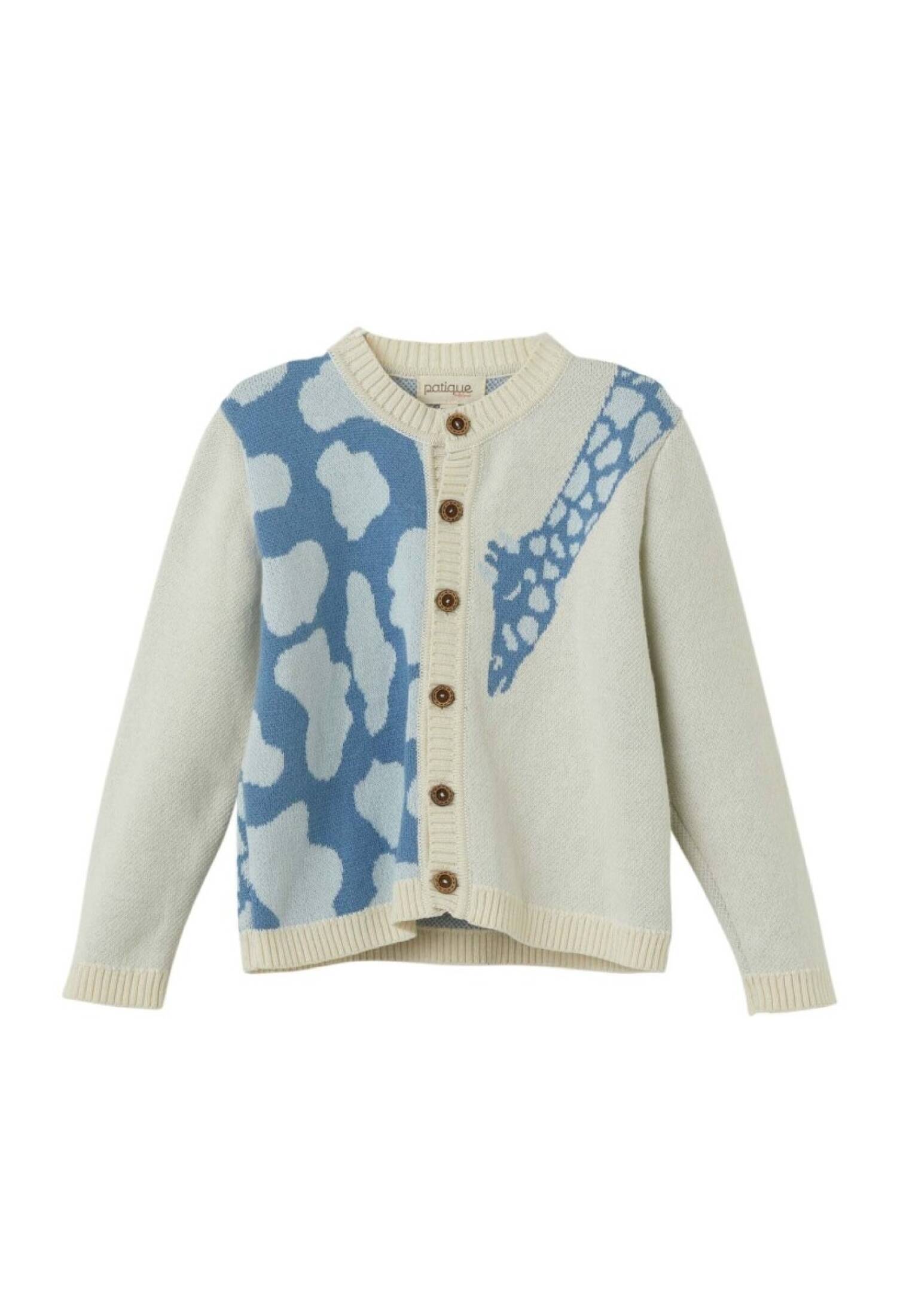 Baby Unisex Organic Cotton Giraffe Pattern Cardigan 6-36M Uluda? Triko 1061-21160