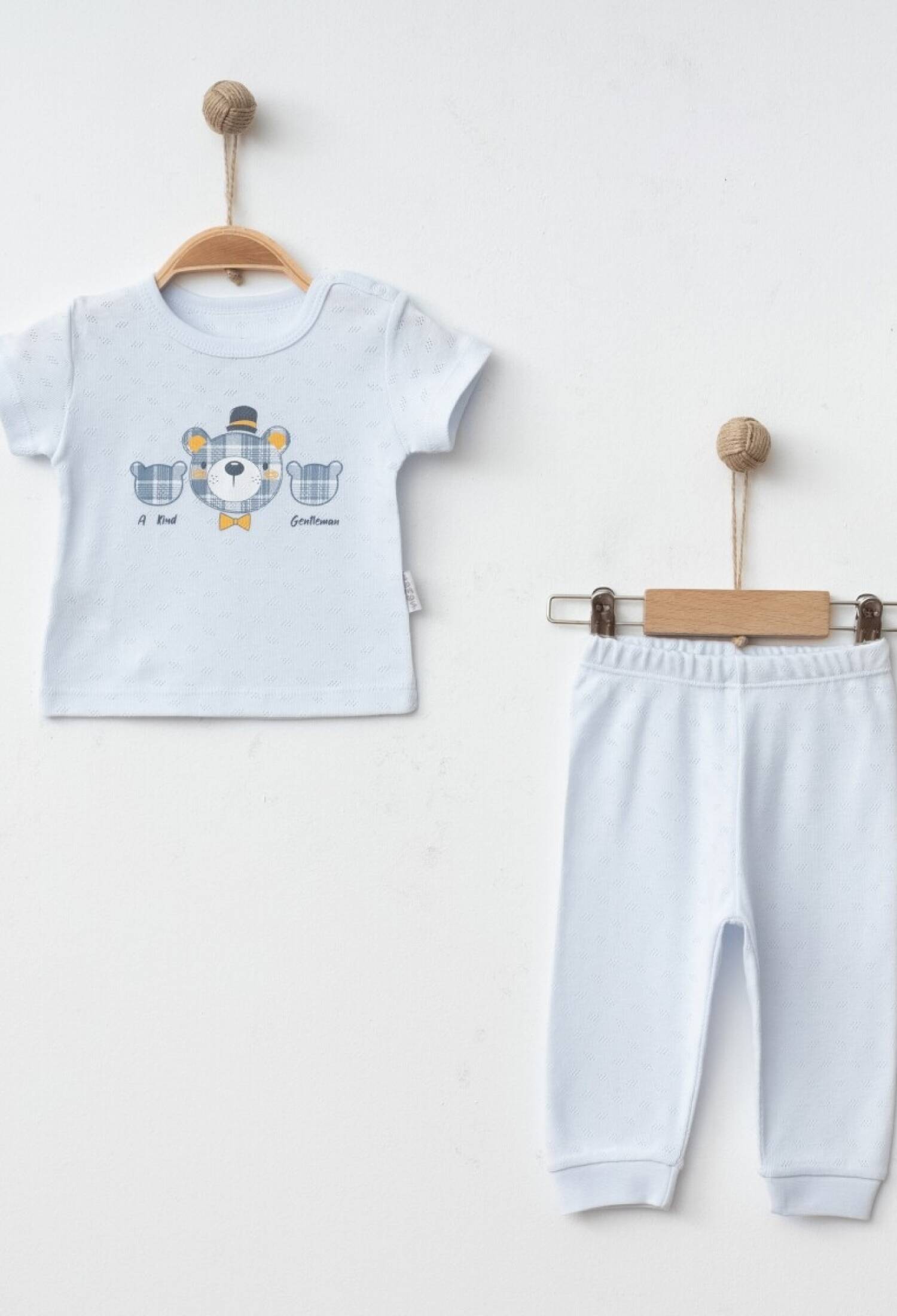 Baby Boy 2-Piece Pajama Set 6-18M Silver Baby 2043-002080
