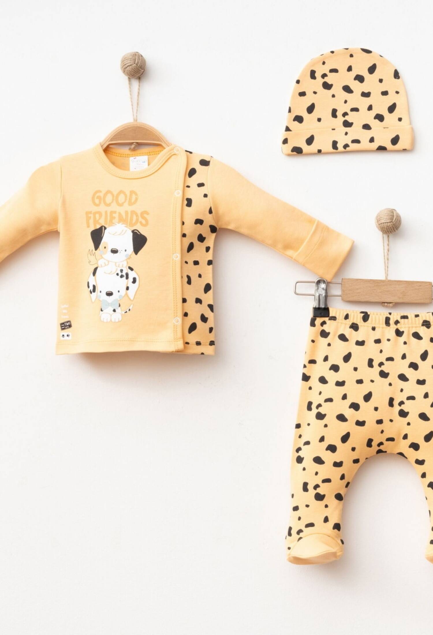 Baby Boy 3-Piece Newborn Set 0-3M Silver Baby 2043-005005