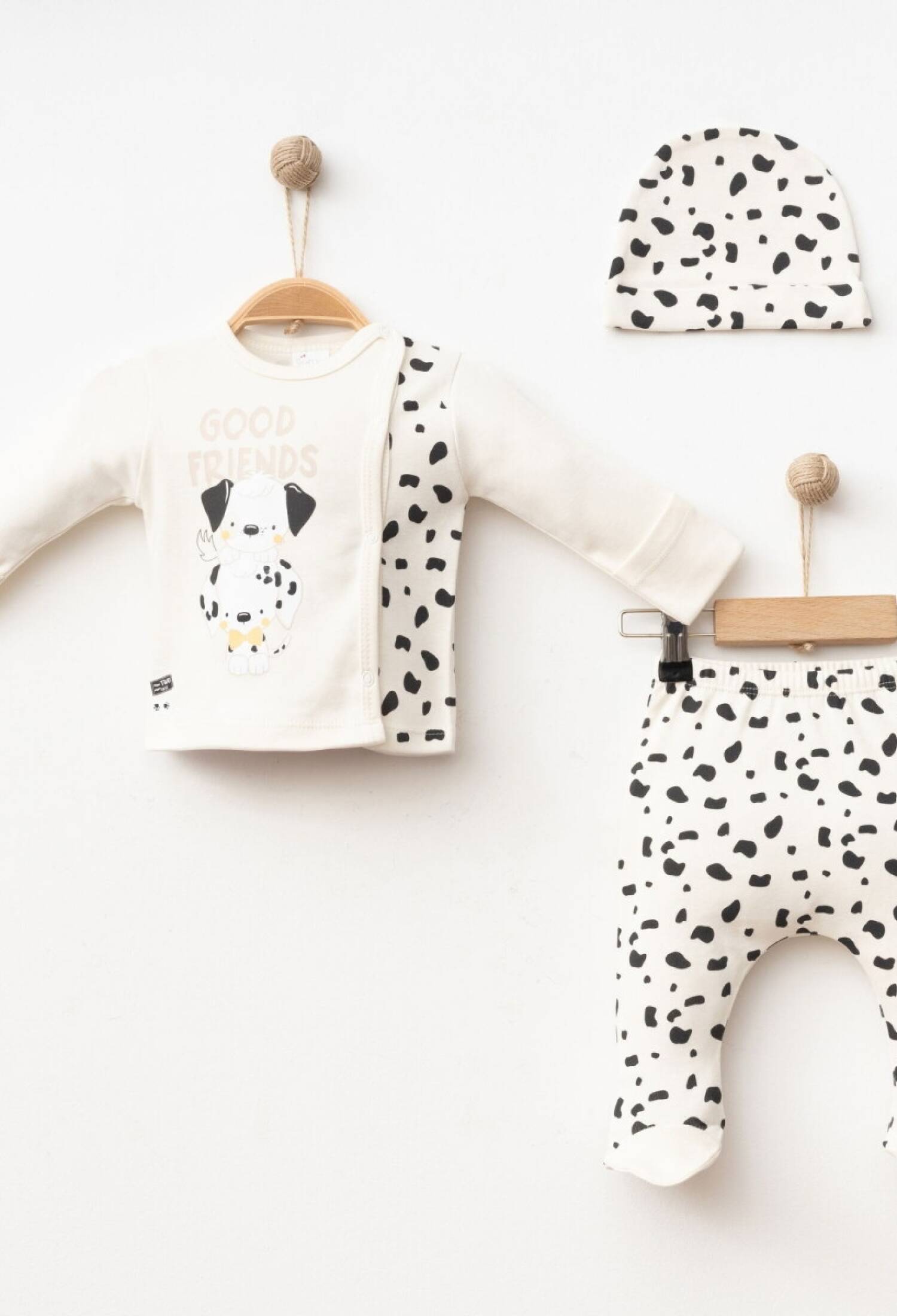 Baby Boy 3-Piece Newborn Set 0-3M Silver Baby 2043-005005