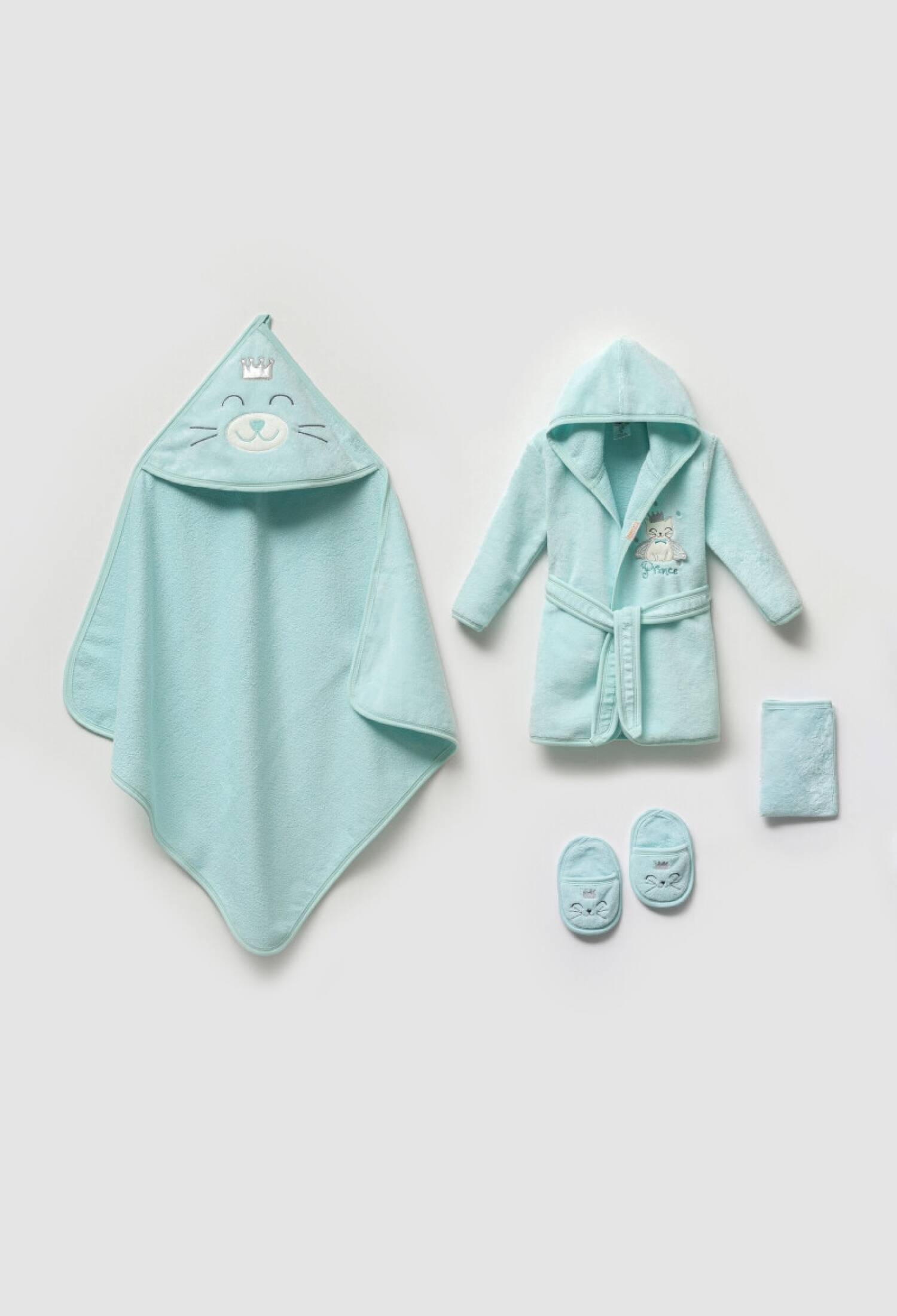 Baby Boy 4-Piece Bath Set 0-36M Ramel Kids 1072-703E