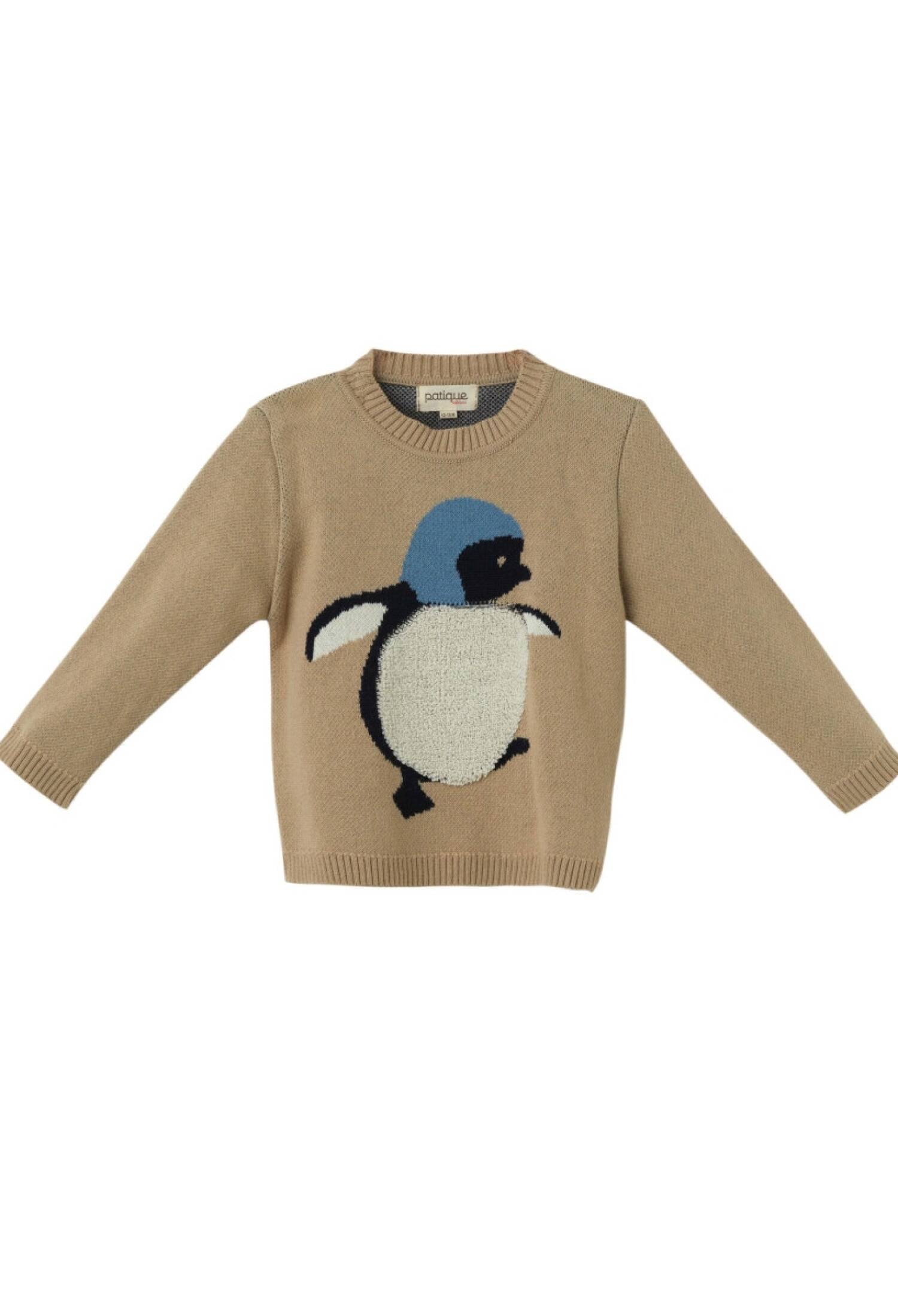 Baby Boy Organic Cotton Penguin Pattern Sweater 6-36M Uluda? Triko 1061-21159
