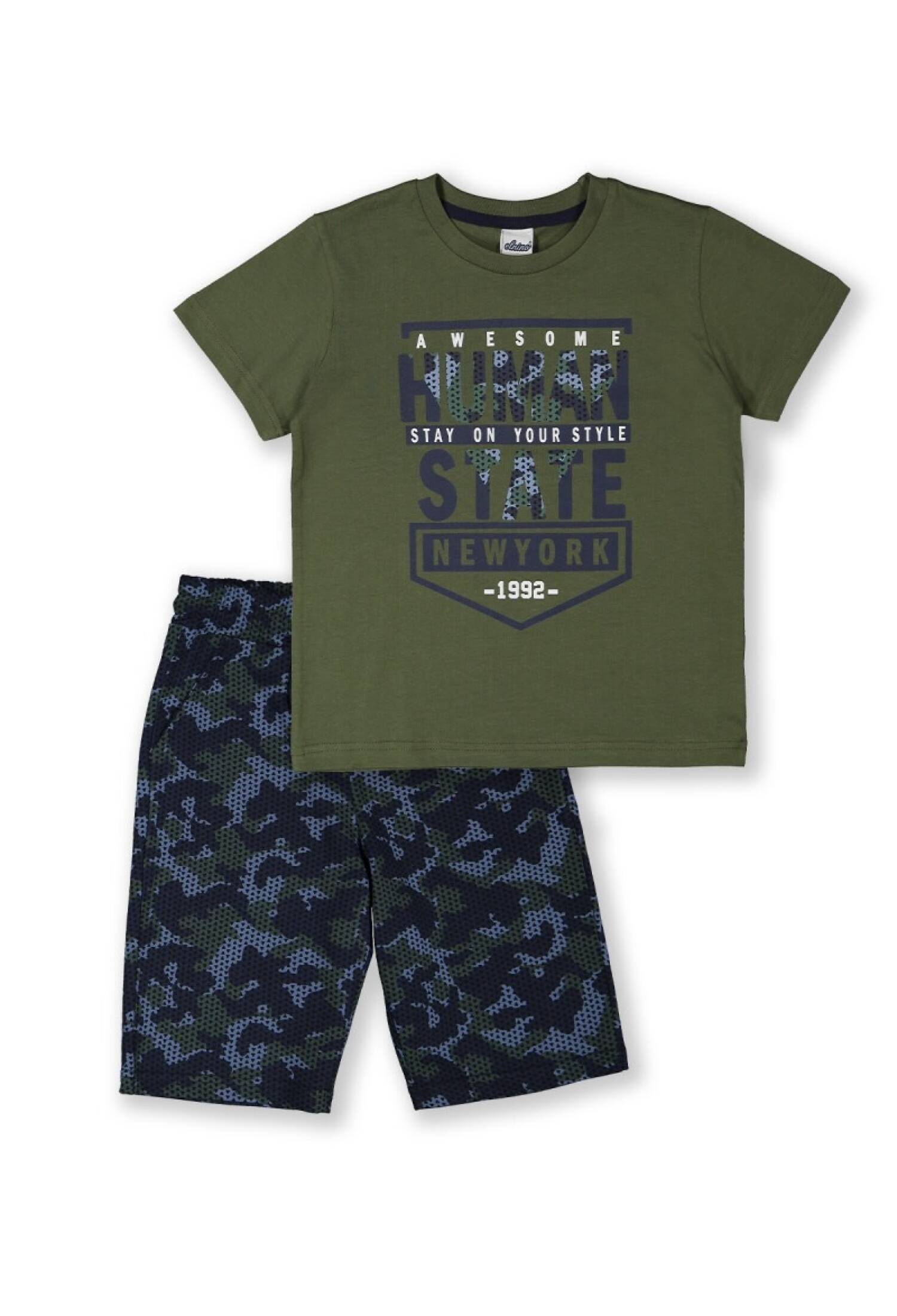 Boys' Two-Piece Shorts and T-Shirt Set 8-14Y Elnino 1025-22160
