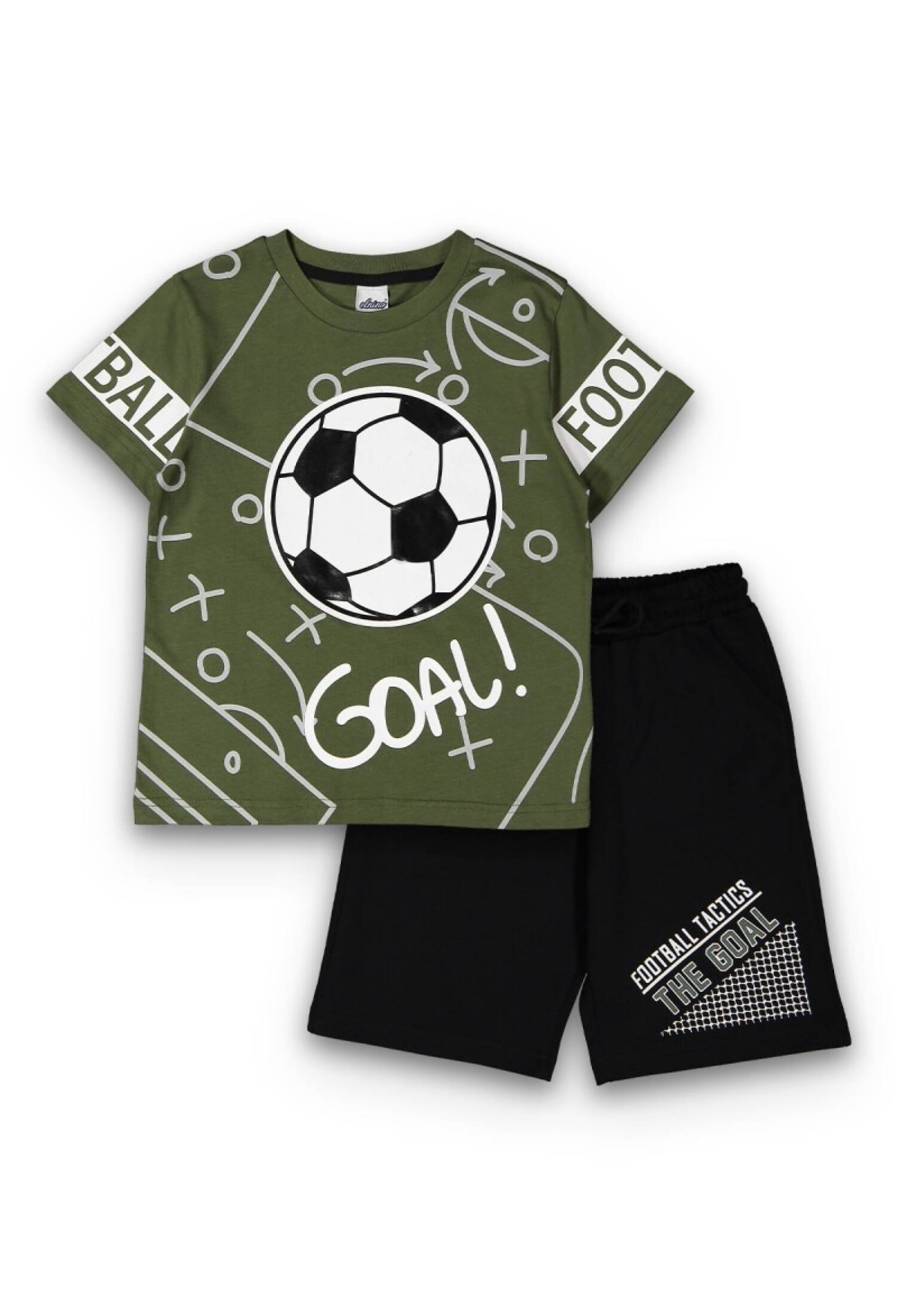 Boys' Two-Piece T-Shirt and Shorts Set 8-14Y Elnino 1025-22163