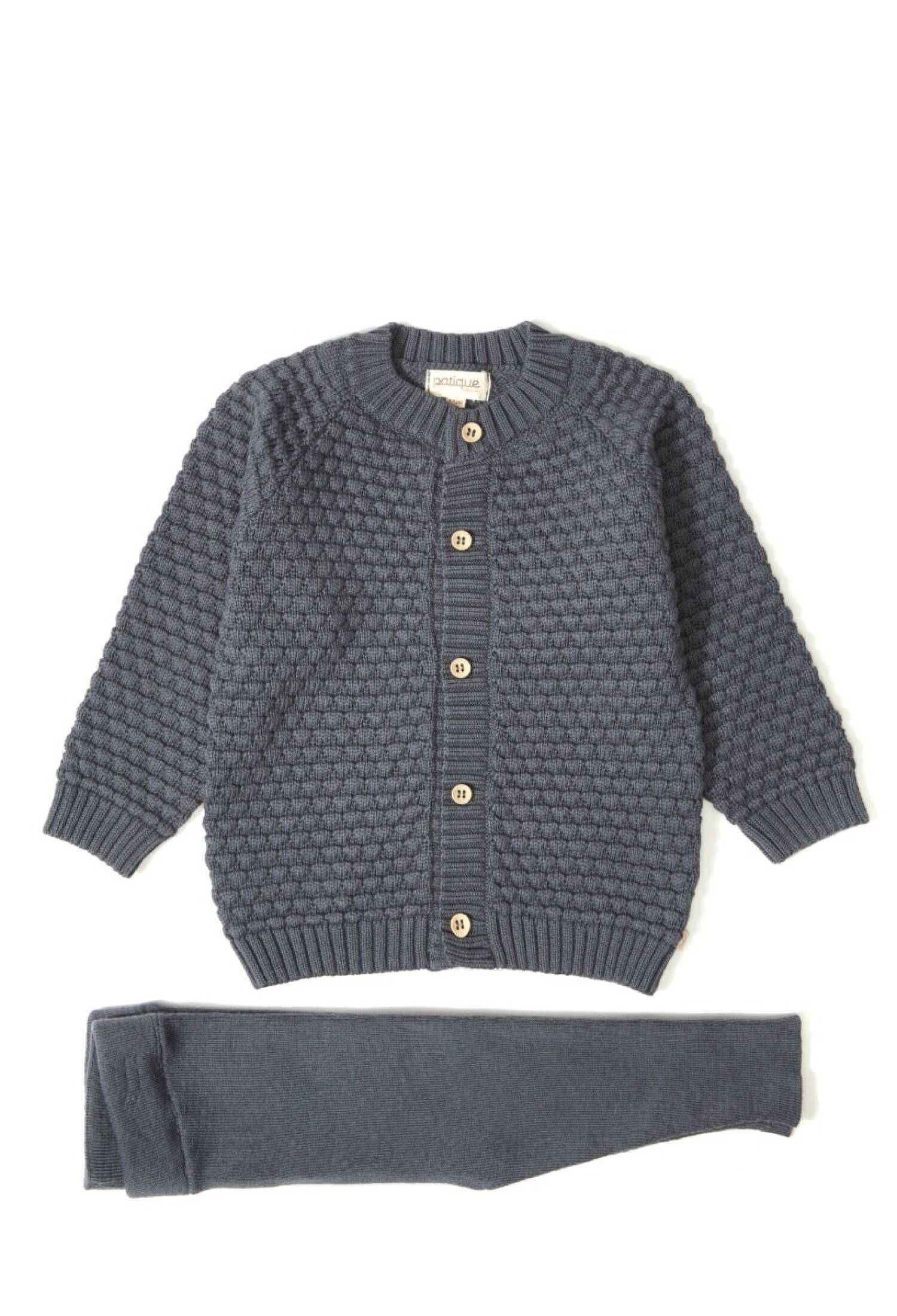 Baby Girl 2-Piece Cardigan and Pants Set, Organic Cotton, 12-36M, Uluda? Triko 1061--121061