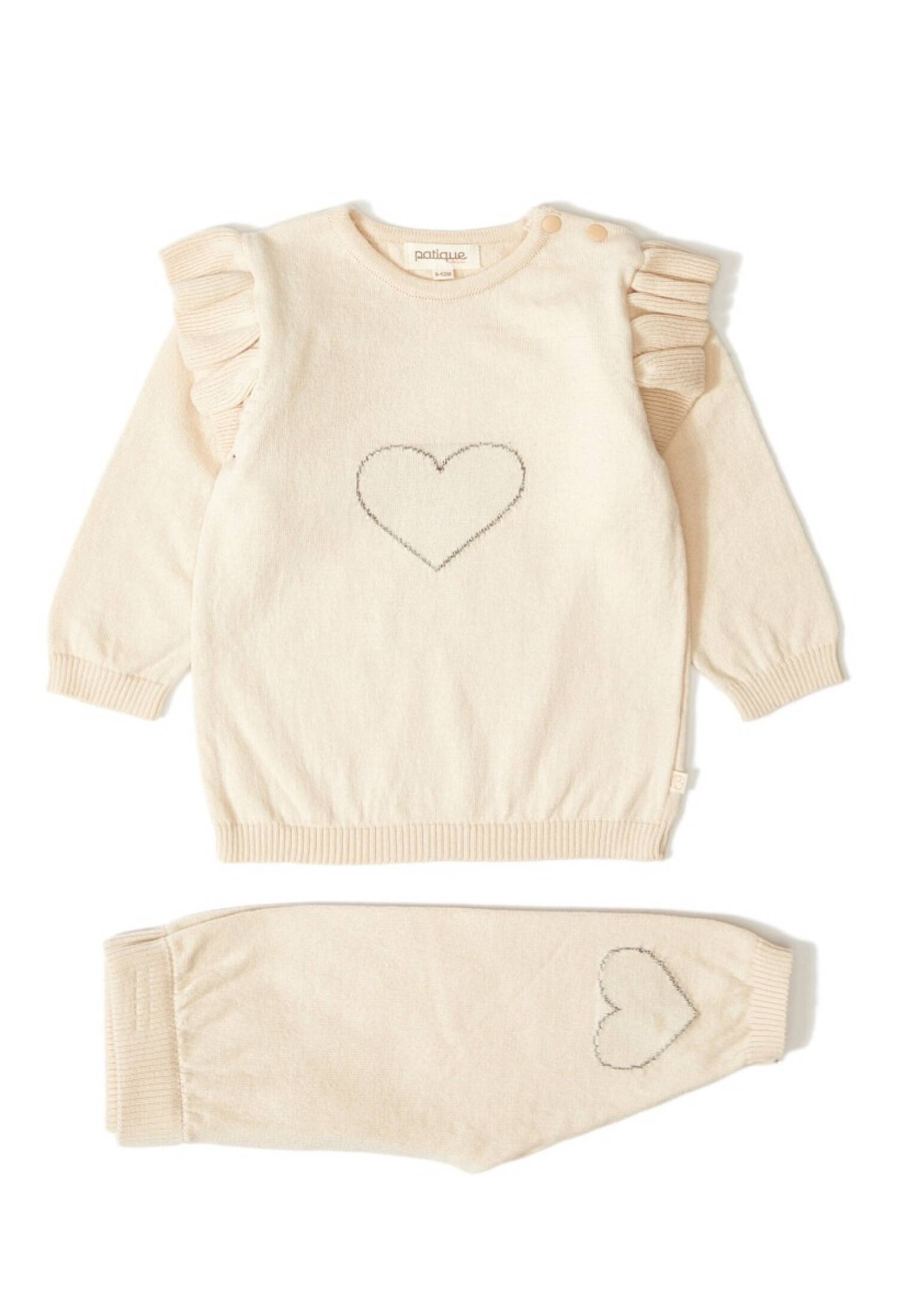 Baby Girl 2-Piece Sweater and Pants Set, Organic Cotton, 12-36M, Uluda? Triko 1061--121035
