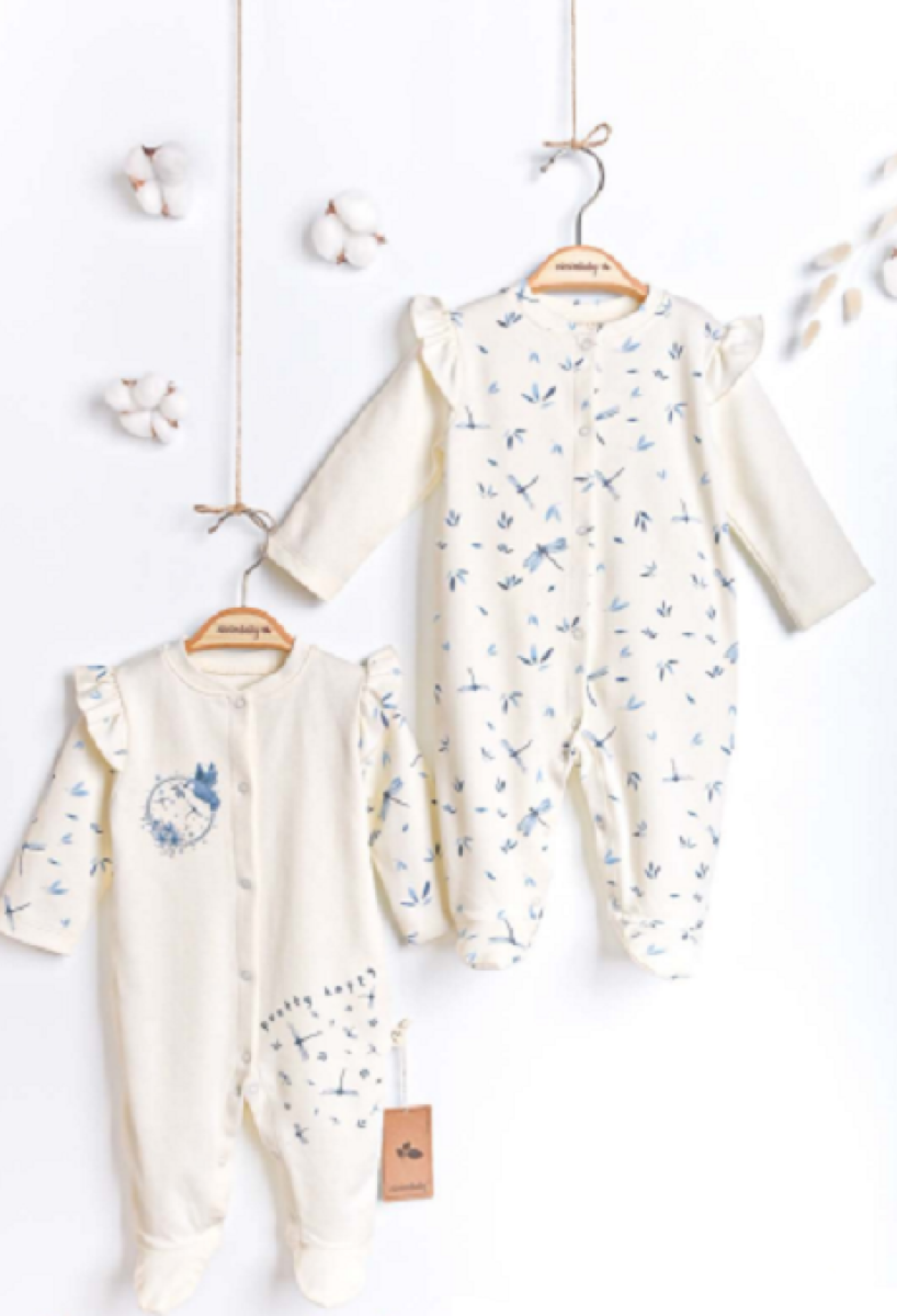 Baby Girl 2-Piece Romper Set 3-6M Ciccimbaby 1043-4931