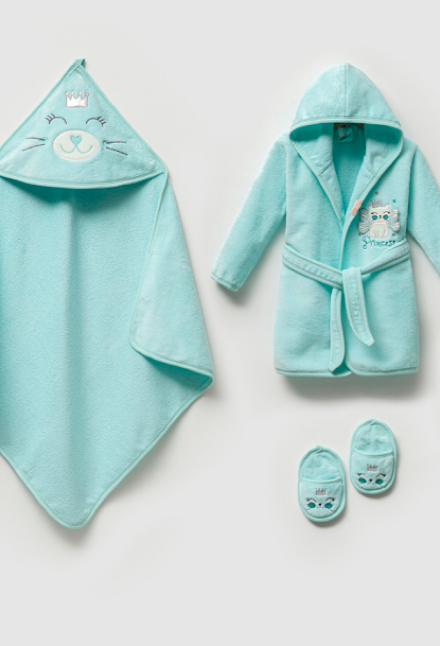 Baby Girl 4-Piece Bath Set 0-36M Ramel Kids 1072-703K