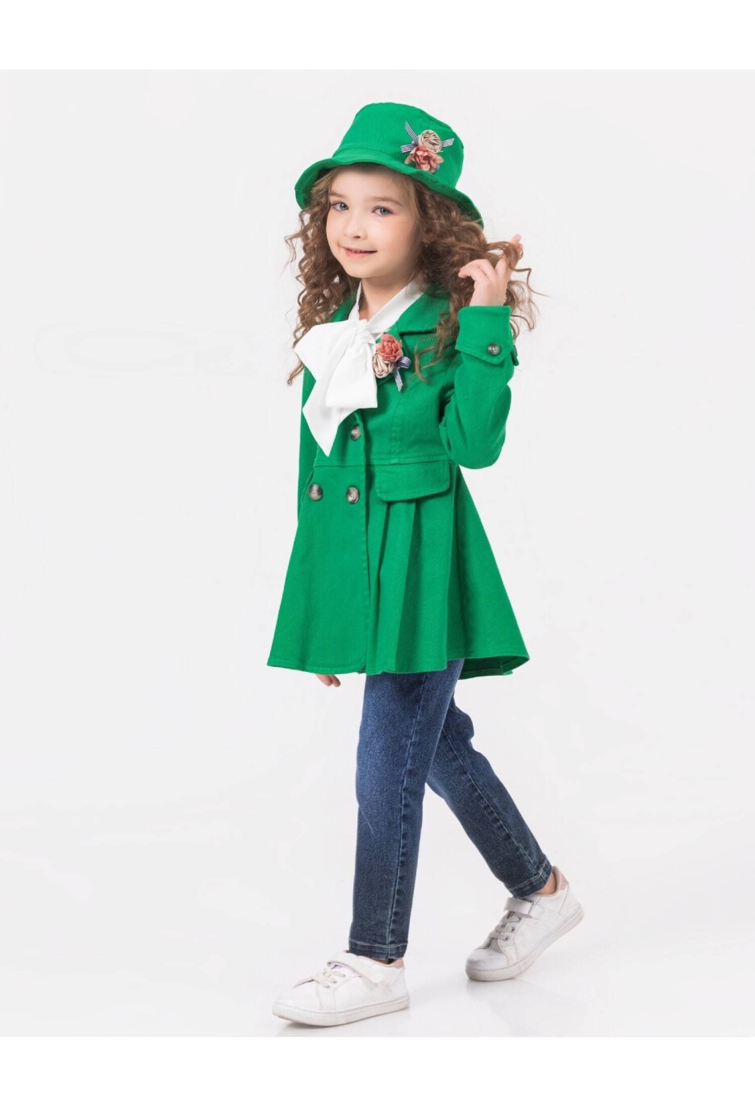 Girls' 3-Piece Set: Jacket, T-shirt, and Jeans, Ages 2-6, Miss Lore 1055-5607