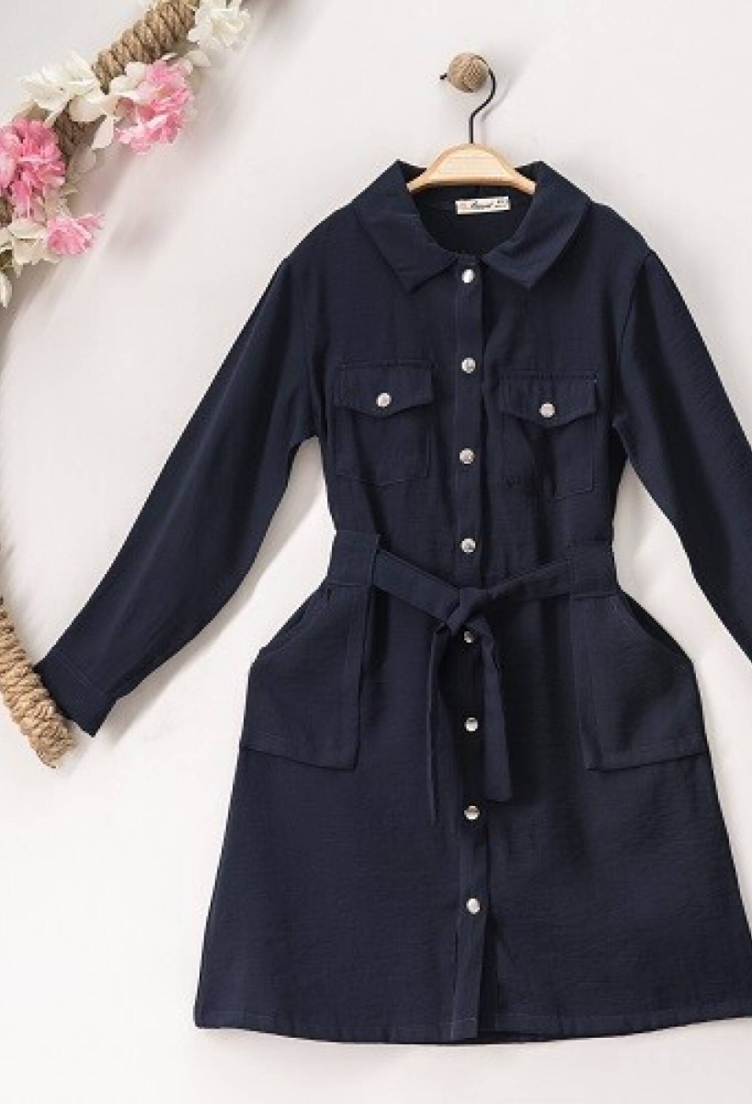 Wholesale Girls Kids Pocket Dress 7-10Y