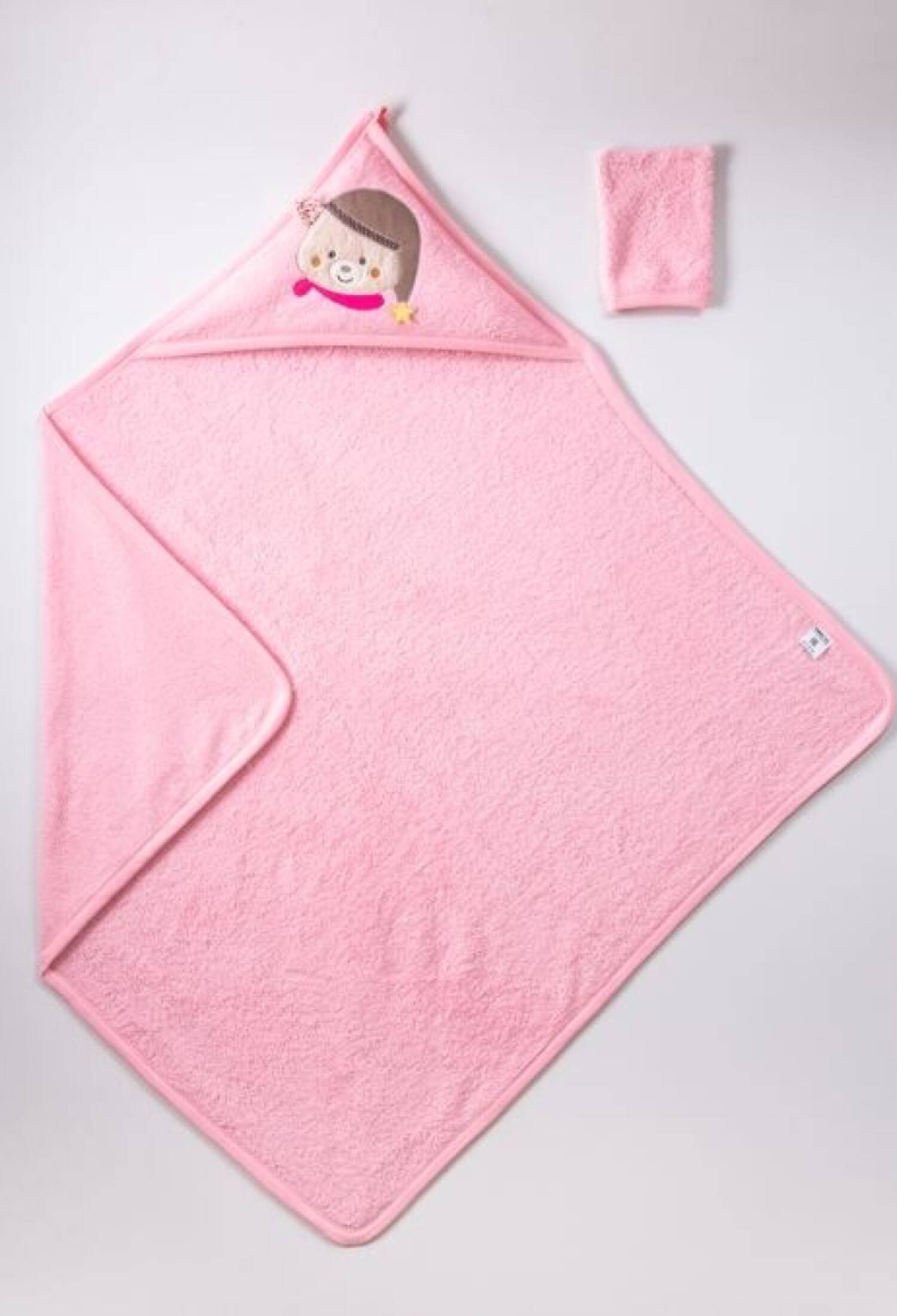 Unisex Baby 2-Piece Towel Set 100x100 cm Sand Kids 1072-365