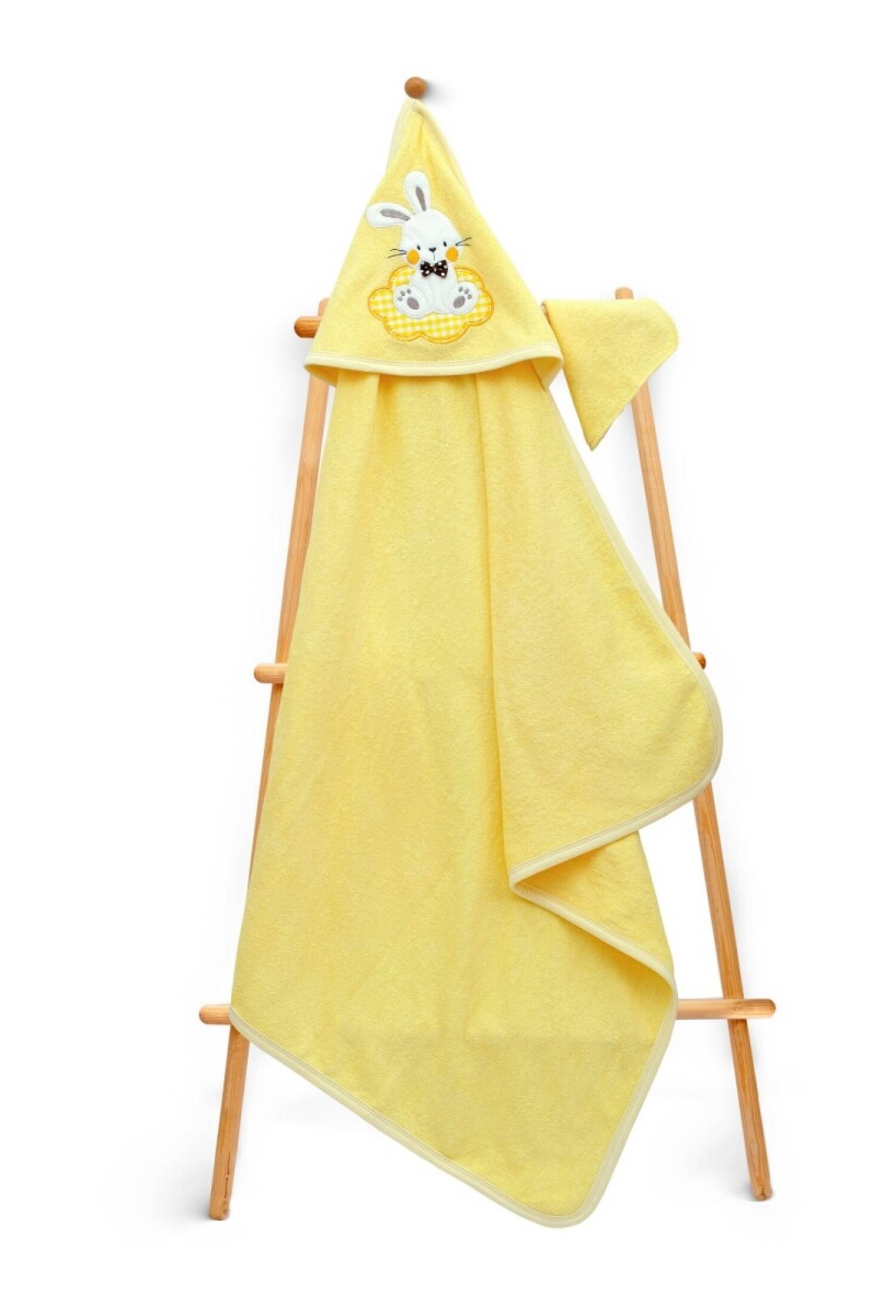 Unisex Baby Towel and Bath Sponge Set 80x80cm Babyline 2015-9-584