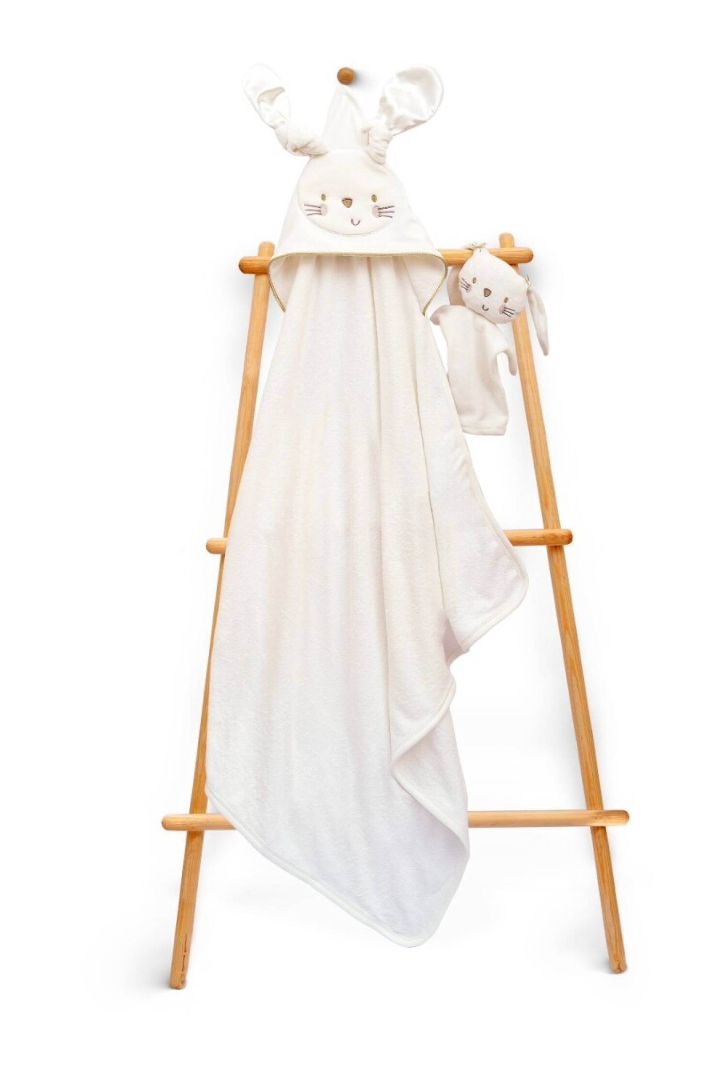 Unisex Baby Towel and Bath Sponge Set 85x85cm Babyline 2015-9-764