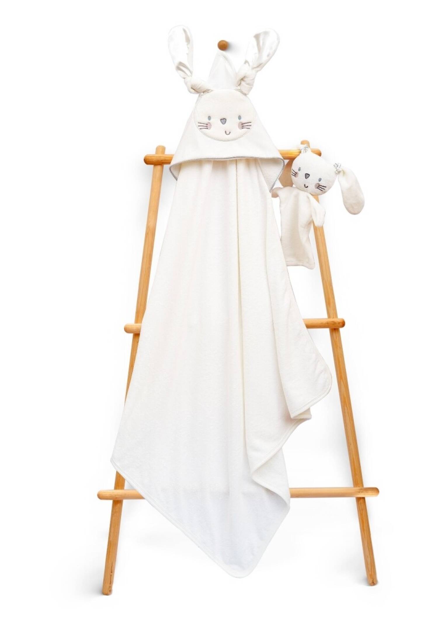 Unisex Baby Towel and Bath Sponge Set 85x85cm Babyline 2015-9-764