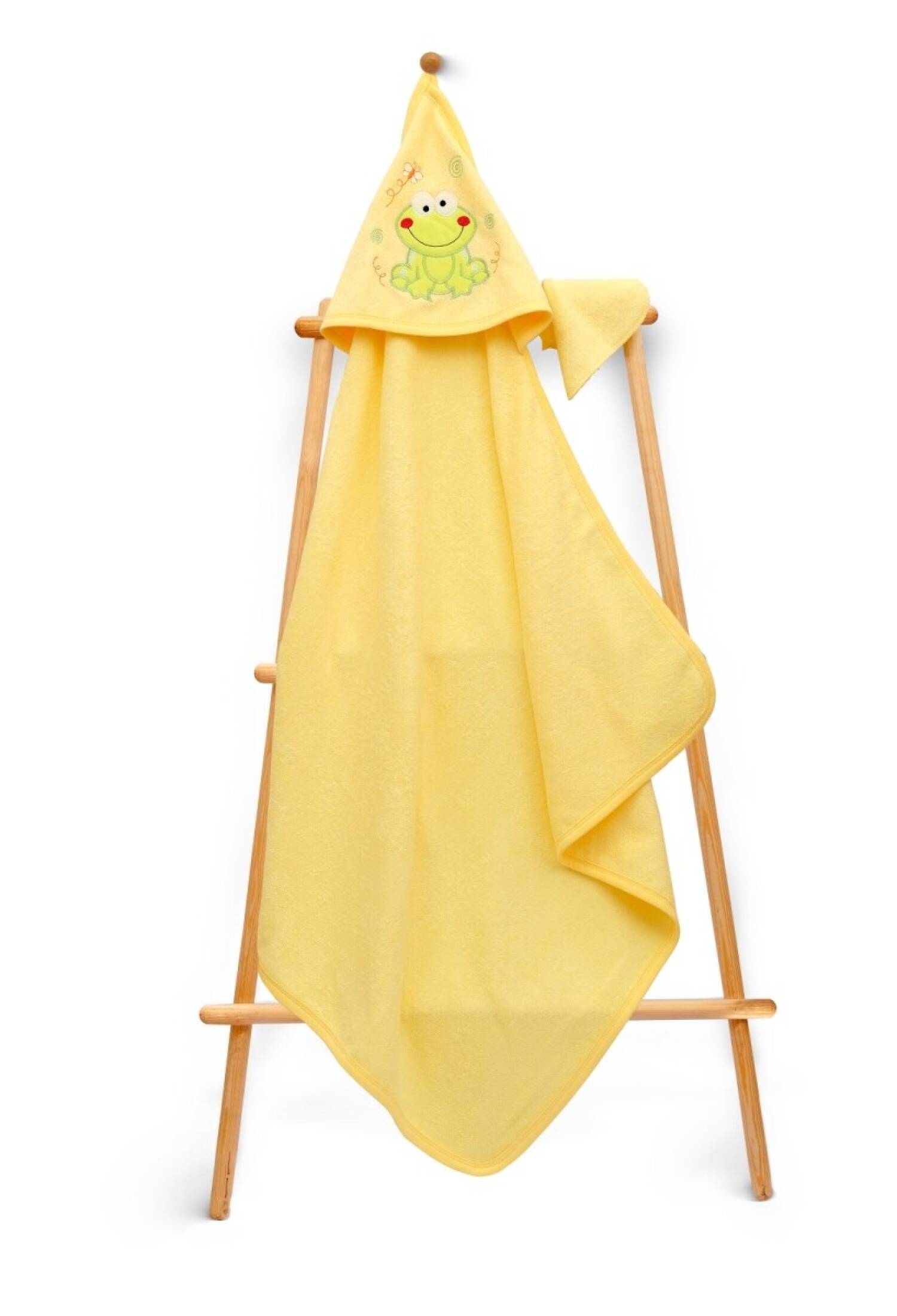 Unisex Kids Towel and Bath Sponge Set 80x80cm Babyline 2015-9-103