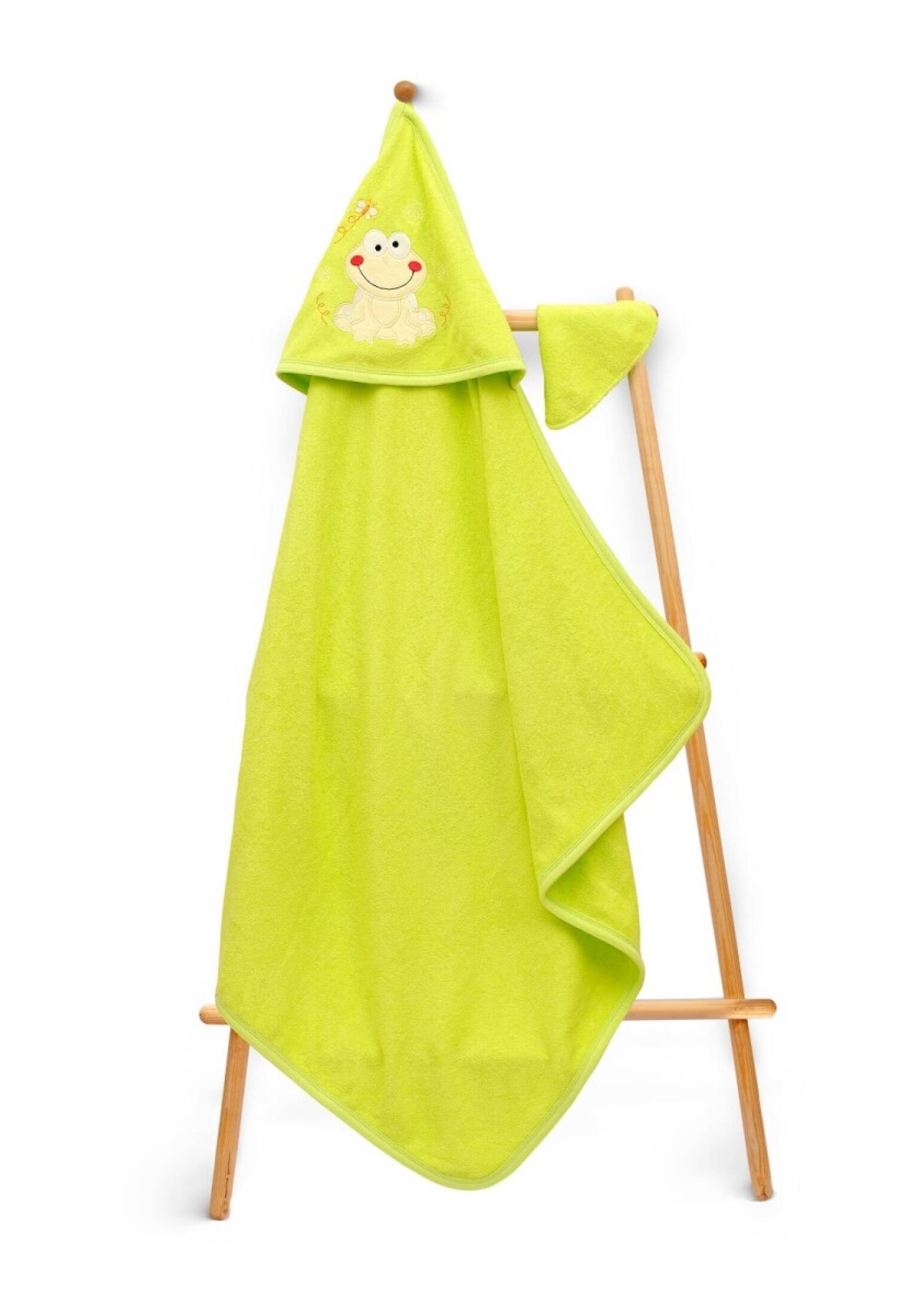 Unisex Kids Towel and Bath Sponge Set 80x80cm Babyline 2015-9-103