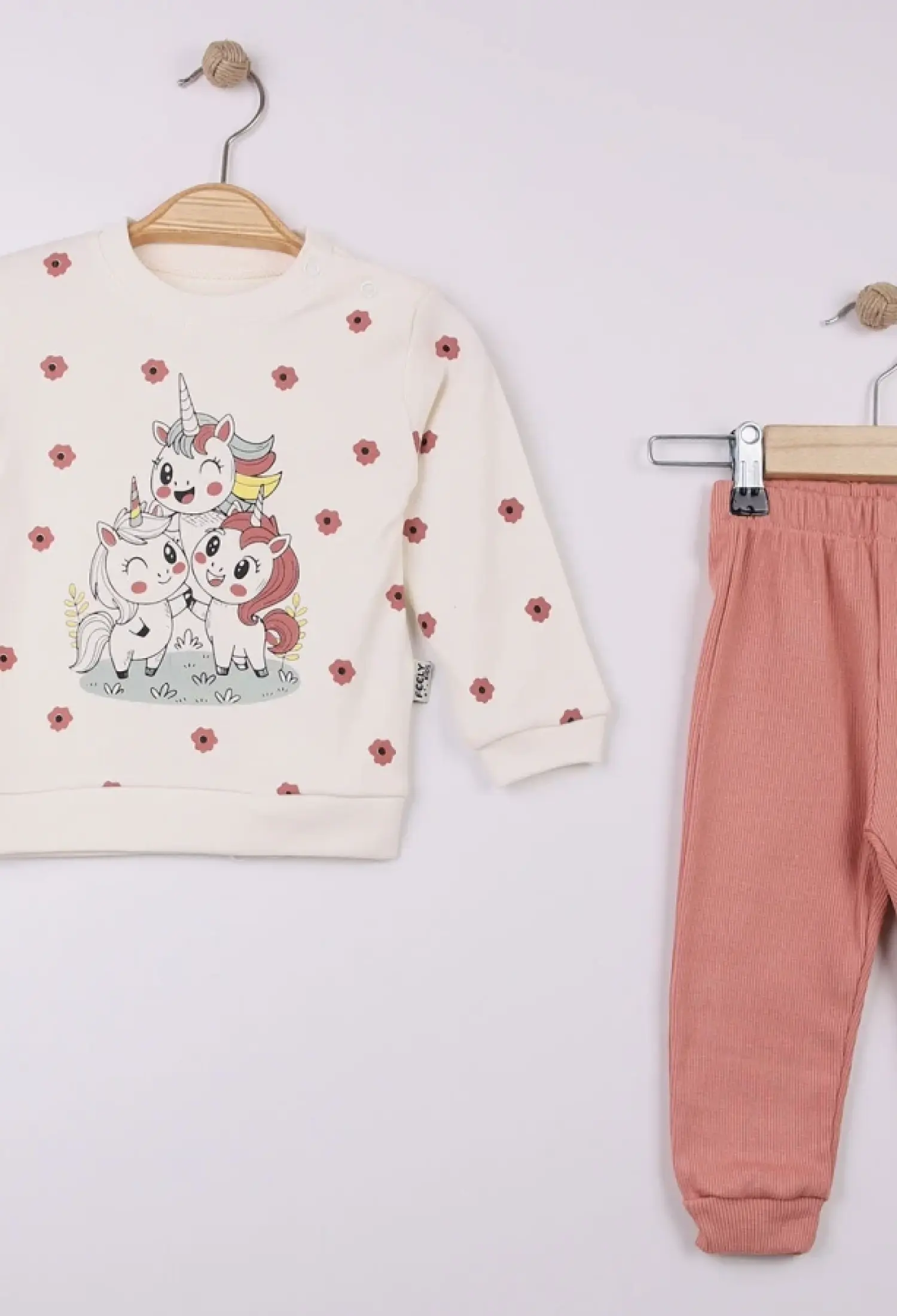 Unicorn Baskılı Kız Bebe Takım - Brand: FEELY KİDS - Kids & Bby Clothes From Peralane Kids Turkey