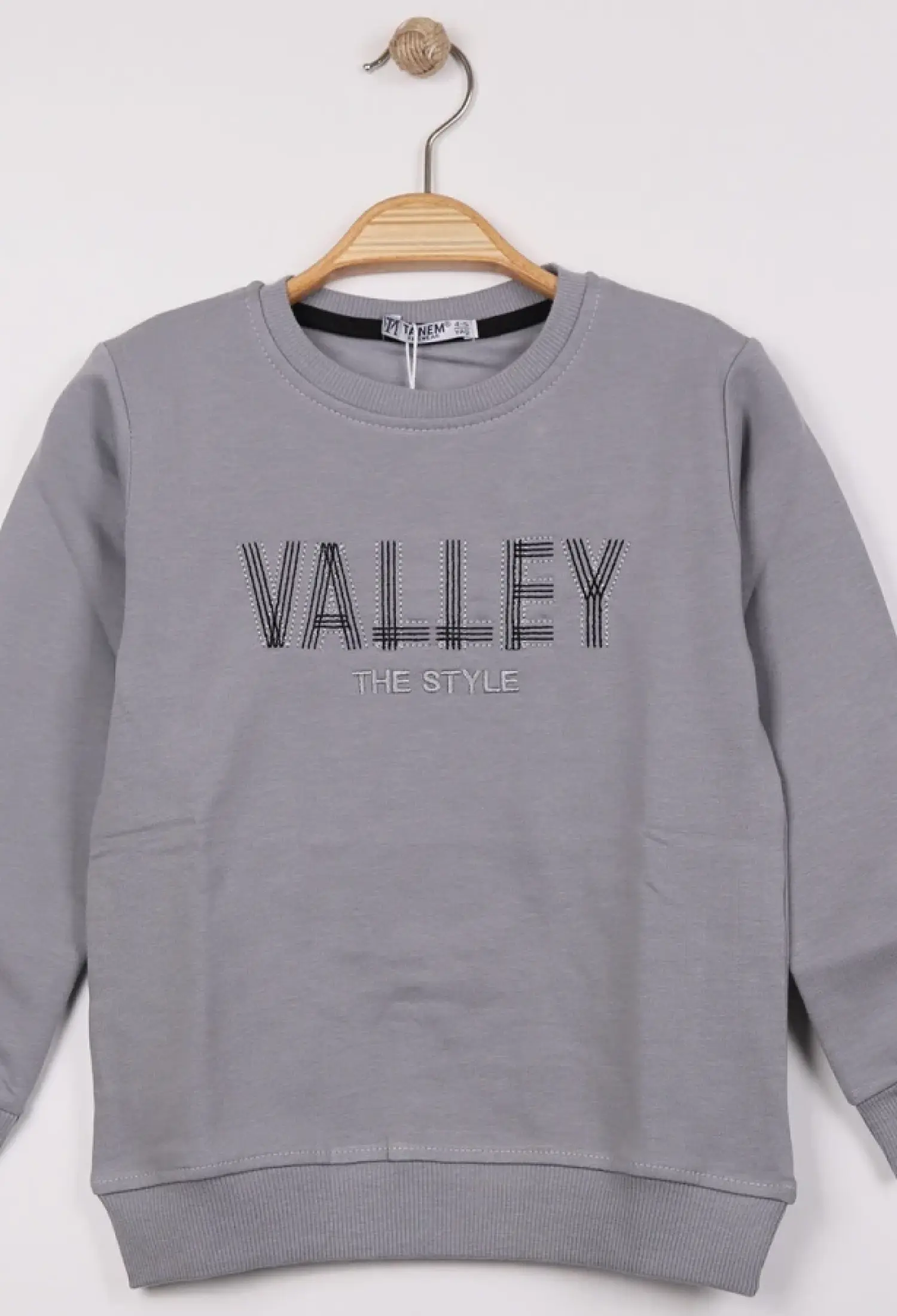 Valley Baskılı Erkek Sweat Şardonlu 2 İp - Brand: TANEM KİDS - Kids & Bby Clothes From Peralane Kids Turkey