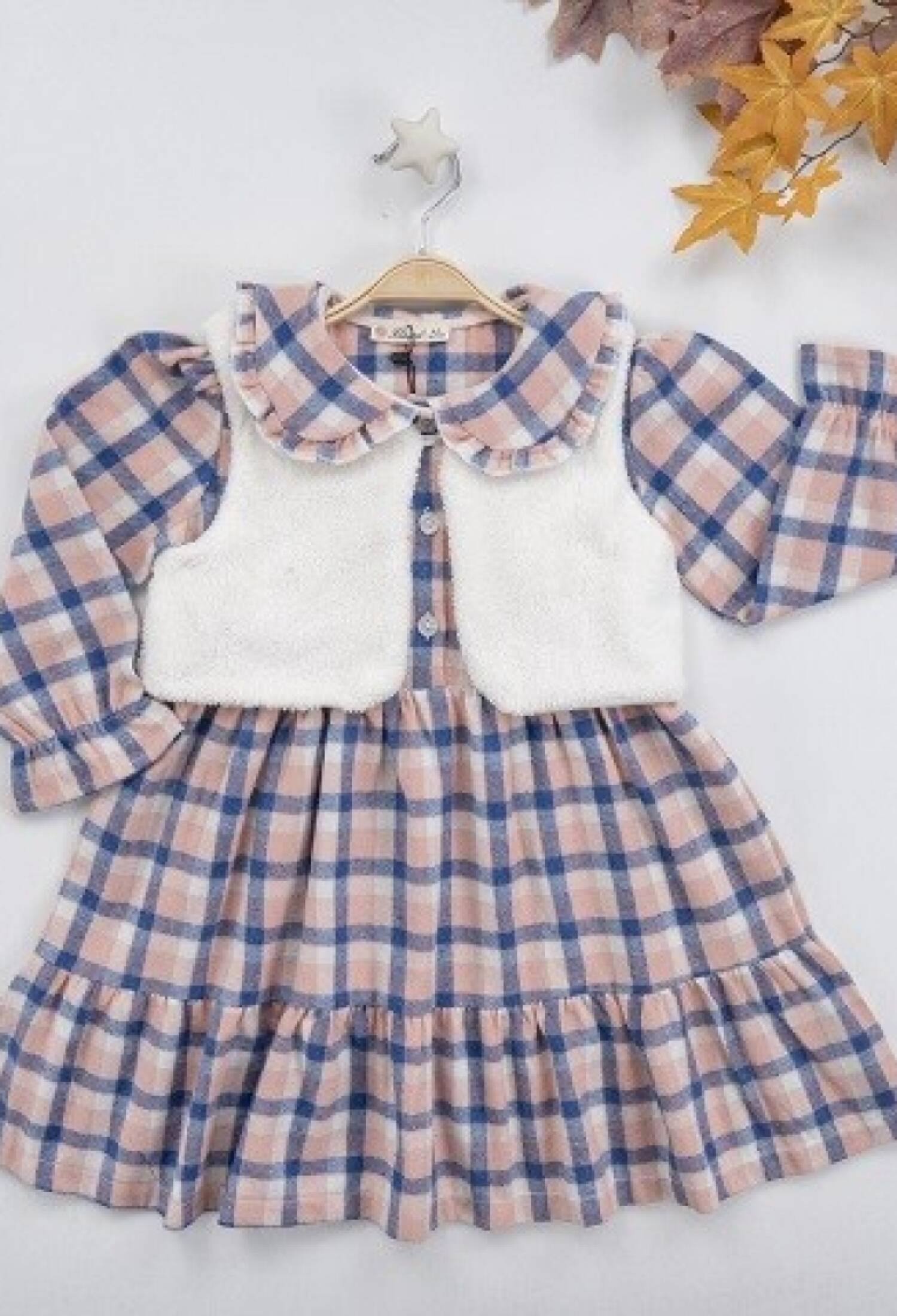 Velsoft Vest Plaid Dress