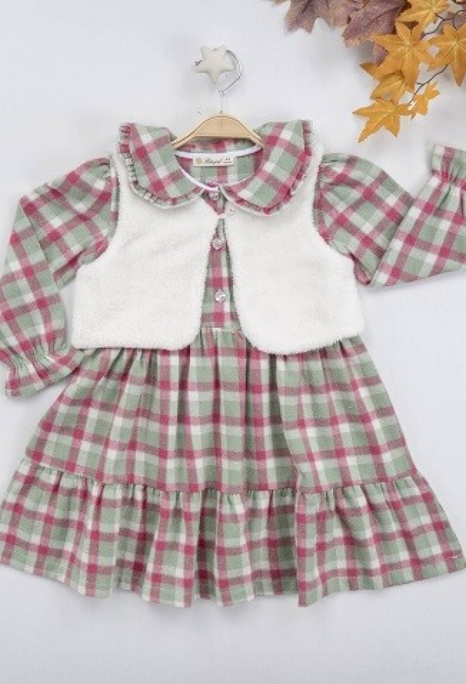 Velsoft Vest Plaid Dress