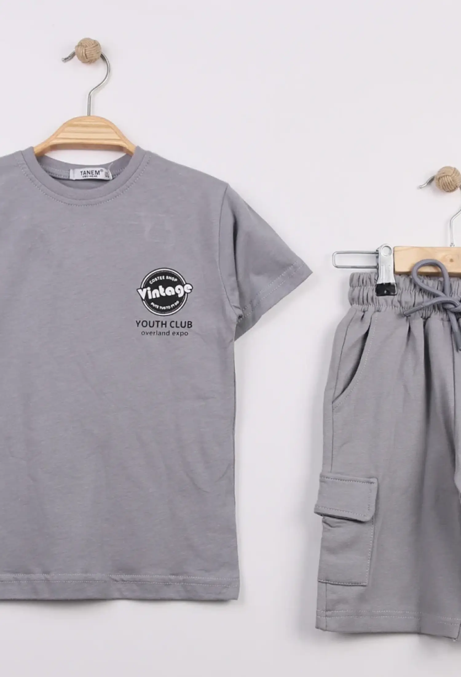 Vintage Baskılı Erkek Takım - Brand: TANEM KİDS - Kids & Bby Clothes From Peralane Kids Turkey