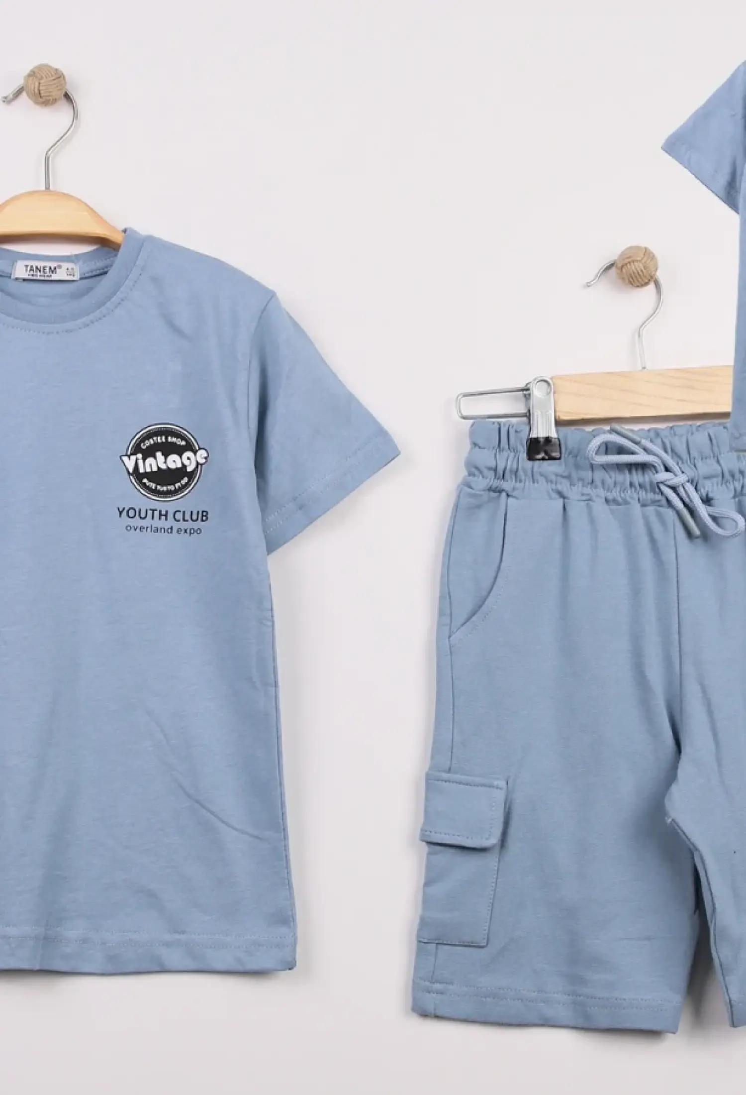 Vintage Baskılı Erkek Takım - Brand: TANEM KİDS - Kids & Bby Clothes From Peralane Kids Turkey