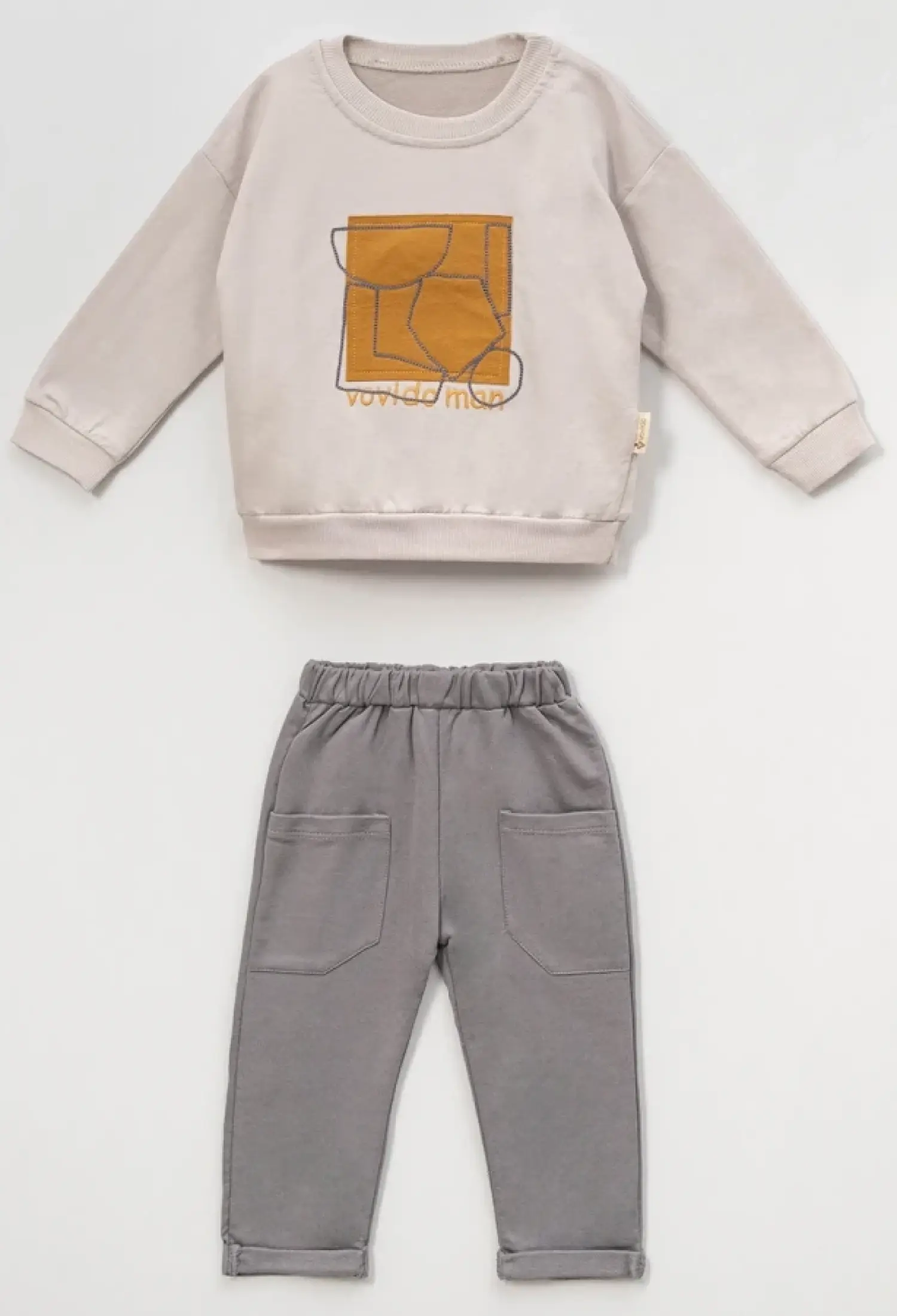 Vovido Man Baskılı Erkek Takım - Brand: VOVİDO - Kids & Bby Clothes From Peralane Kids Turkey