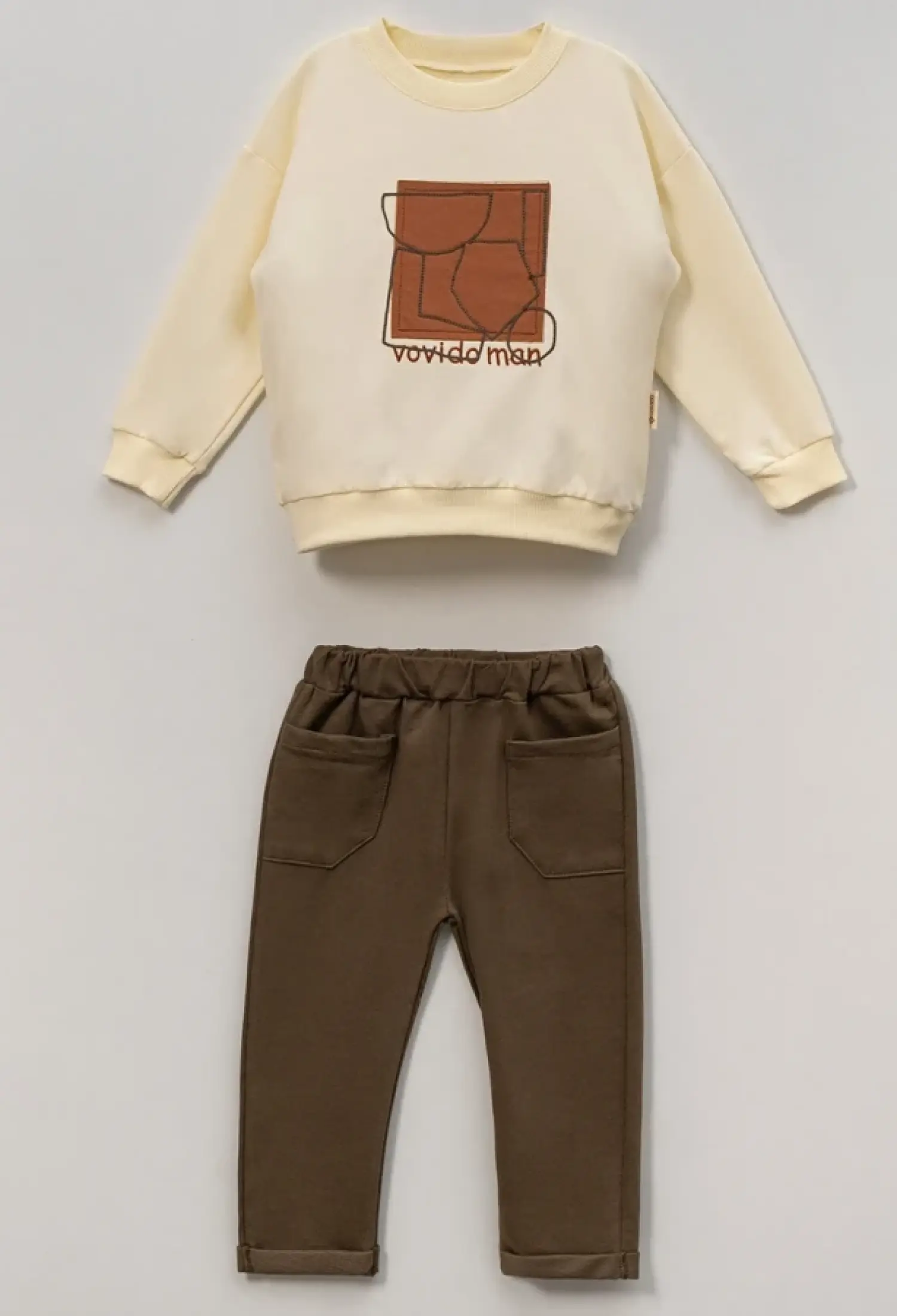 Vovido Man Baskılı Erkek Takım - Brand: VOVİDO - Kids & Bby Clothes From Peralane Kids Turkey